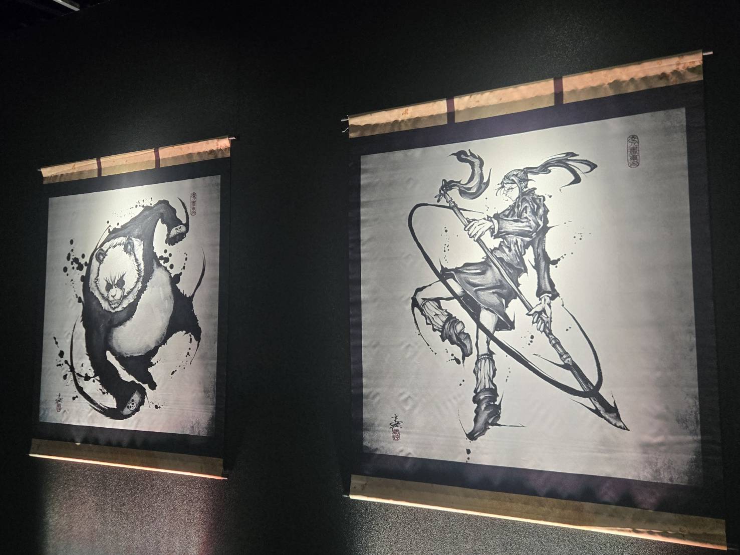 咒術迴戰展《劇場版 咒術迴戰 0》武人畫風格 熊貓、禪院真希