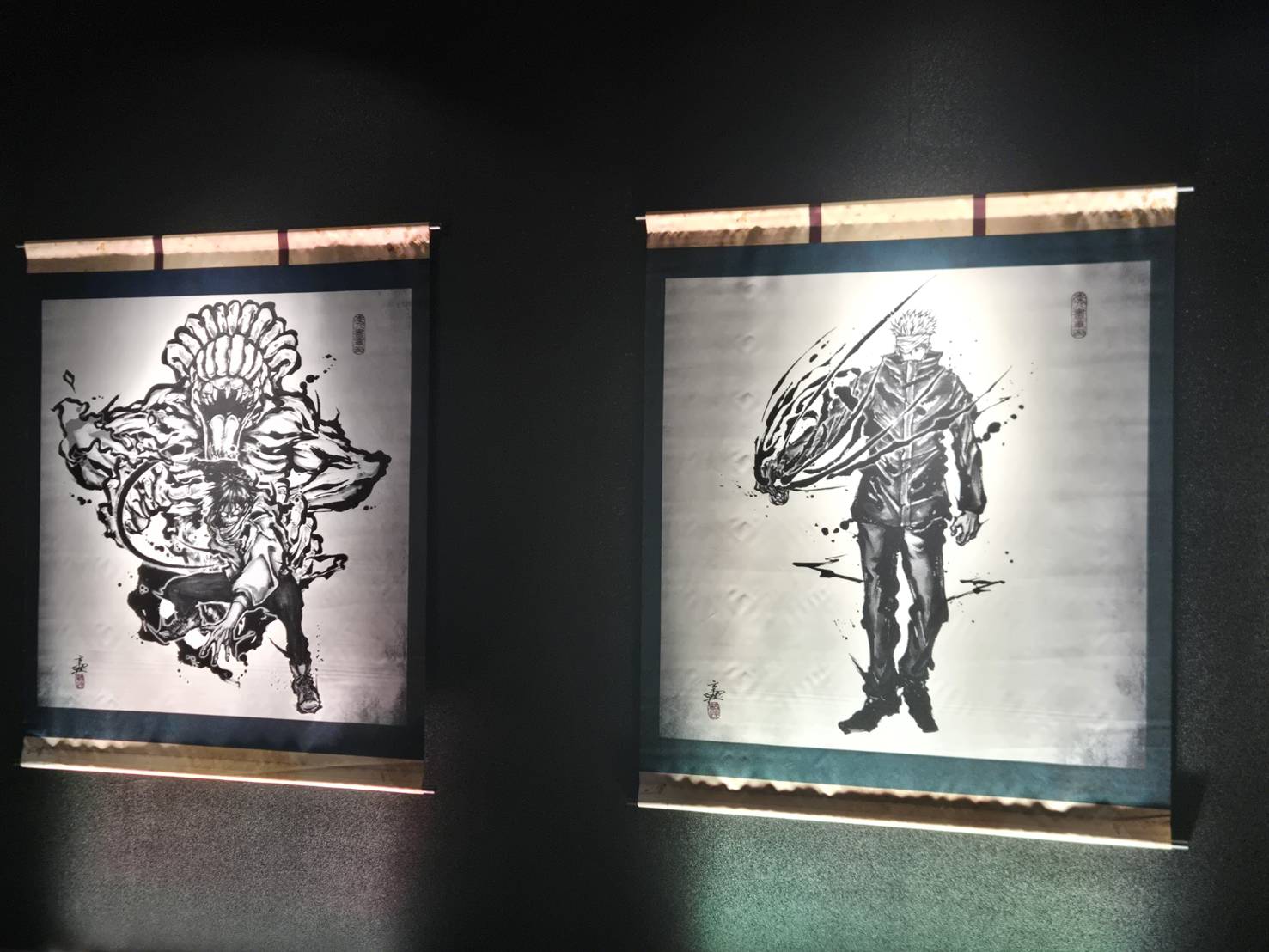 咒術迴戰展《劇場版 咒術迴戰 0》武人畫風格 里香、五條悟