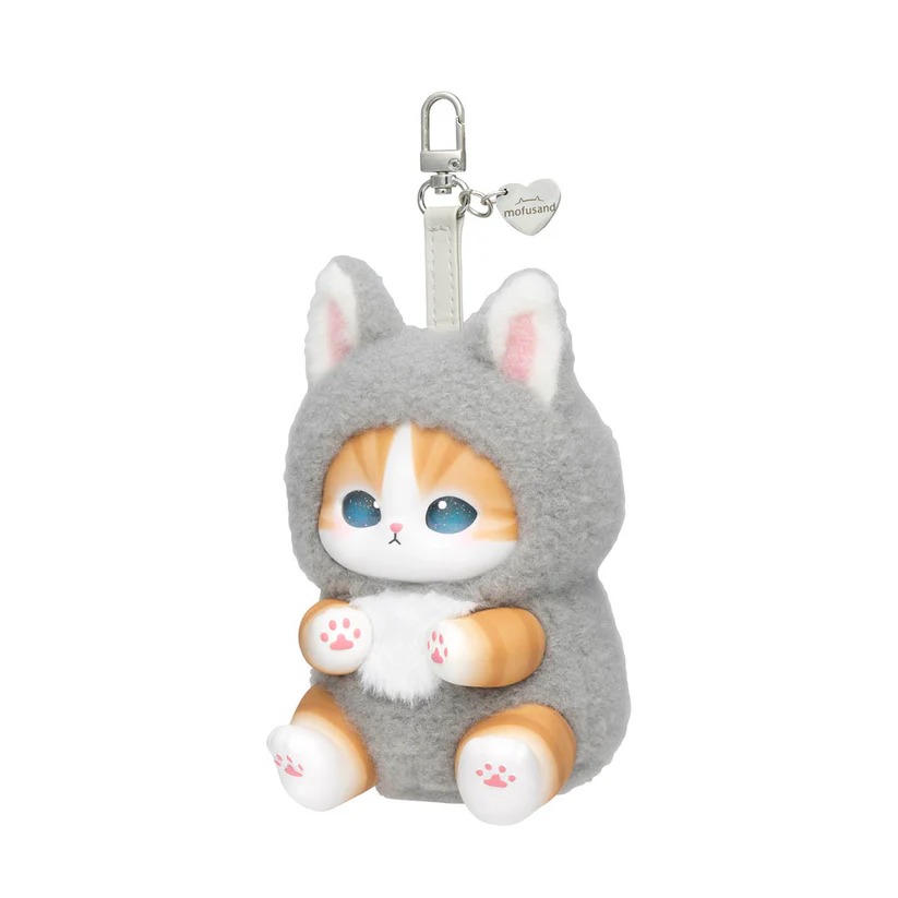 《mofusand貓福珊迪》Kiramekko絨毛玩偶 灰兔耳