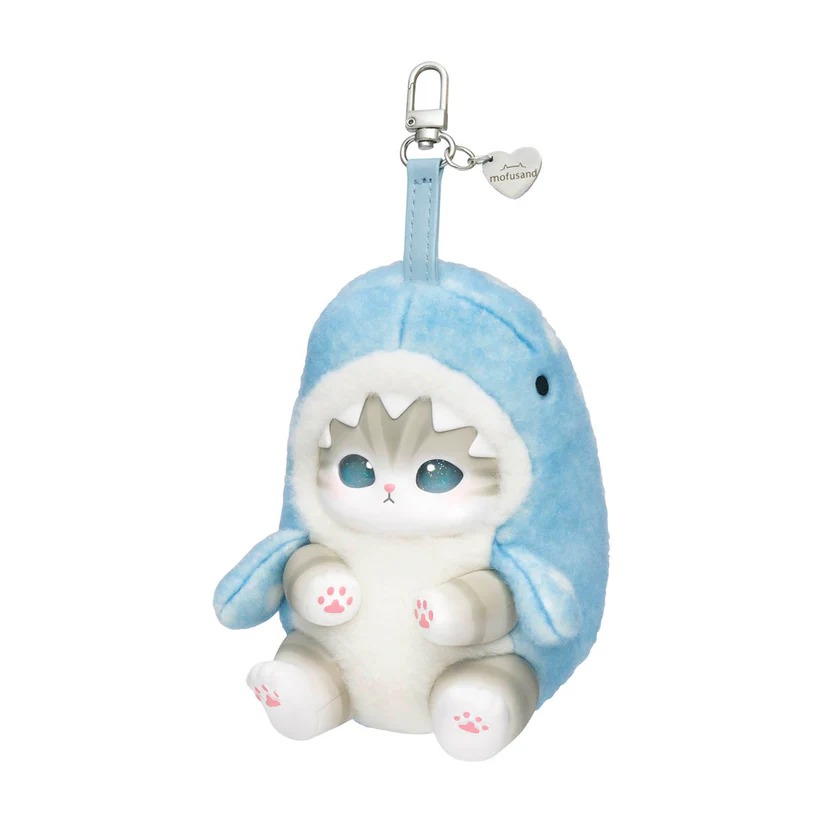 《mofusand貓福珊迪》Kiramekko絨毛玩偶 淺藍鯊魚