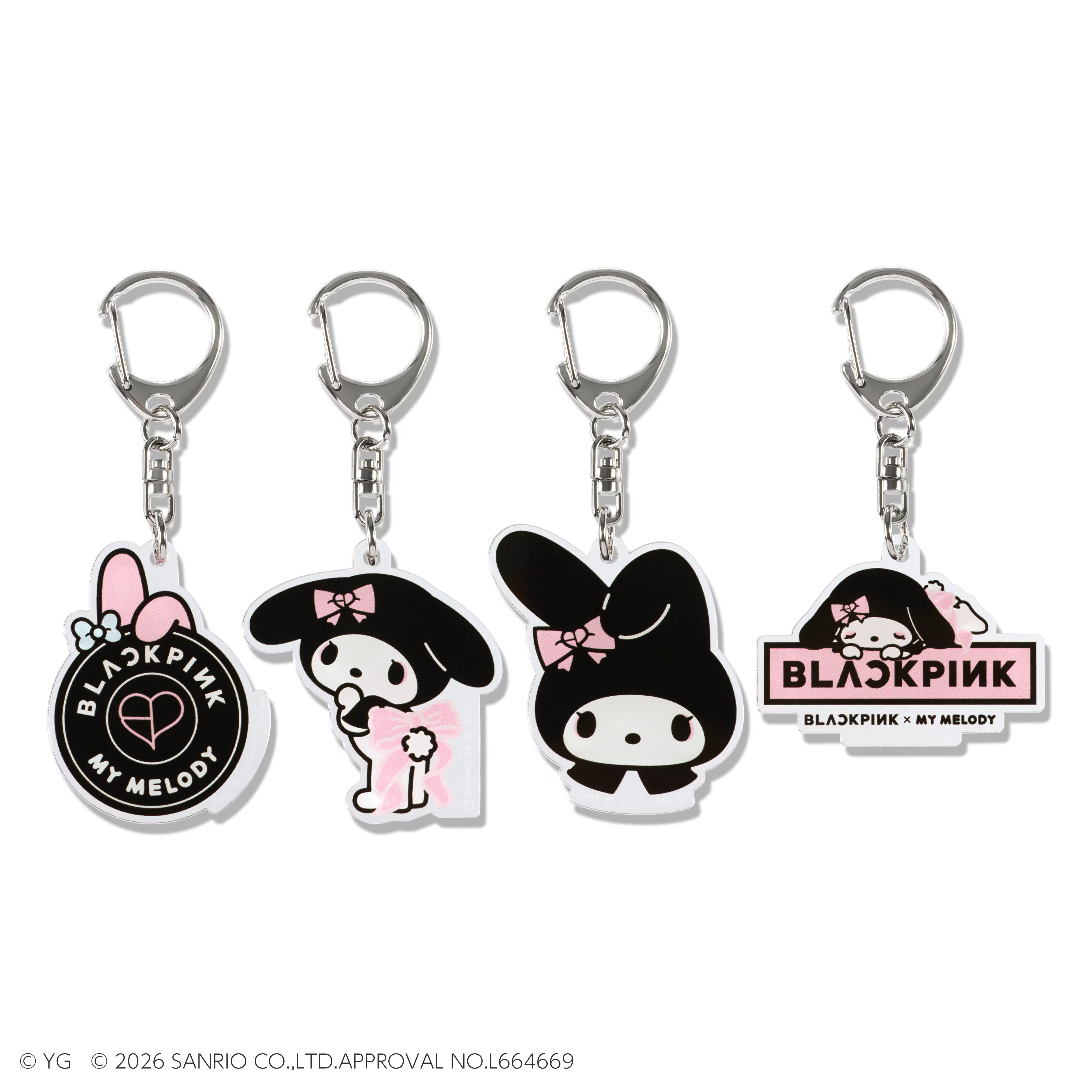 《BLACKPINK × My Melody》美樂蒂 壓克力鑰匙圈 RIBBON款