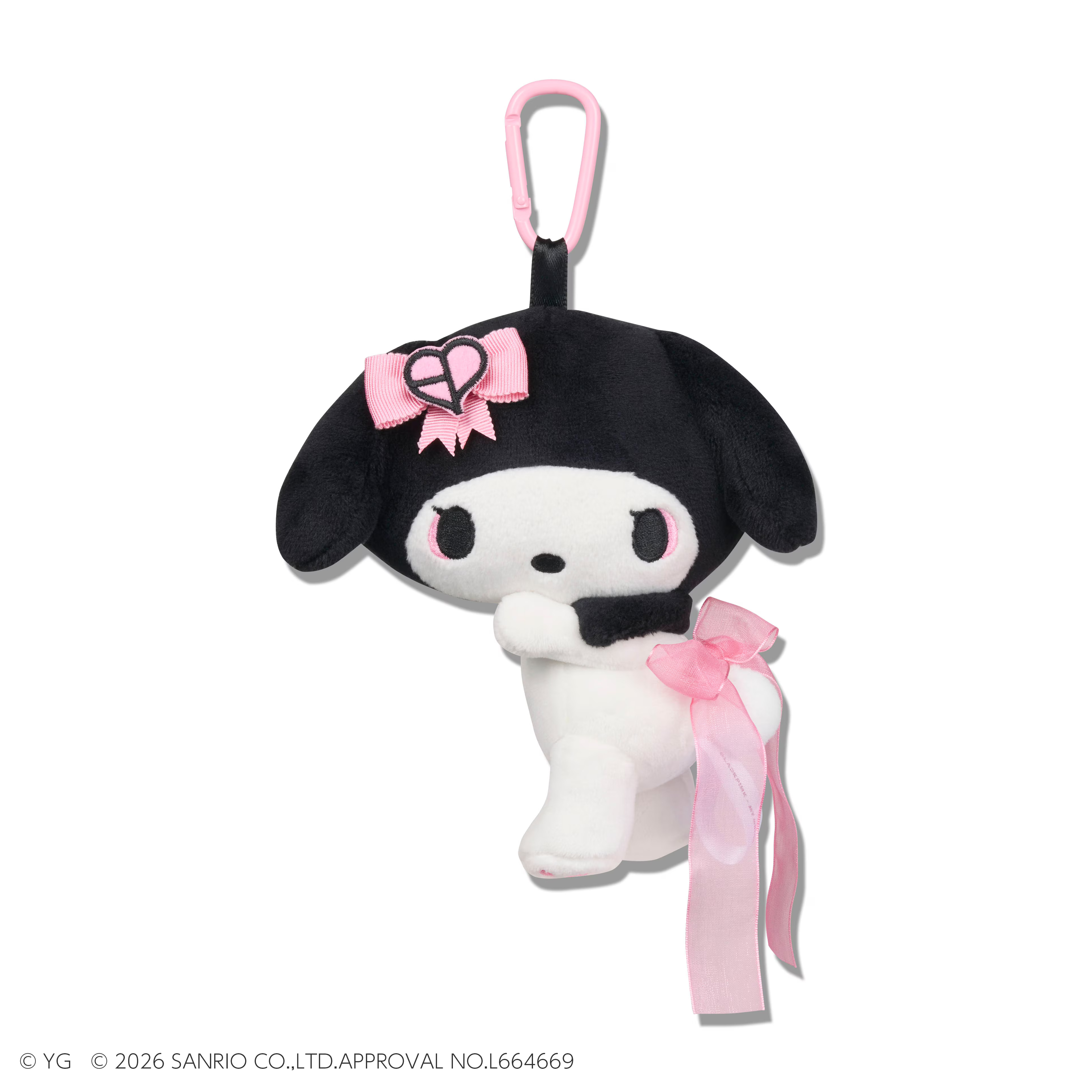 《BLACKPINK × My Melody》美樂蒂絨毛吊飾玩偶