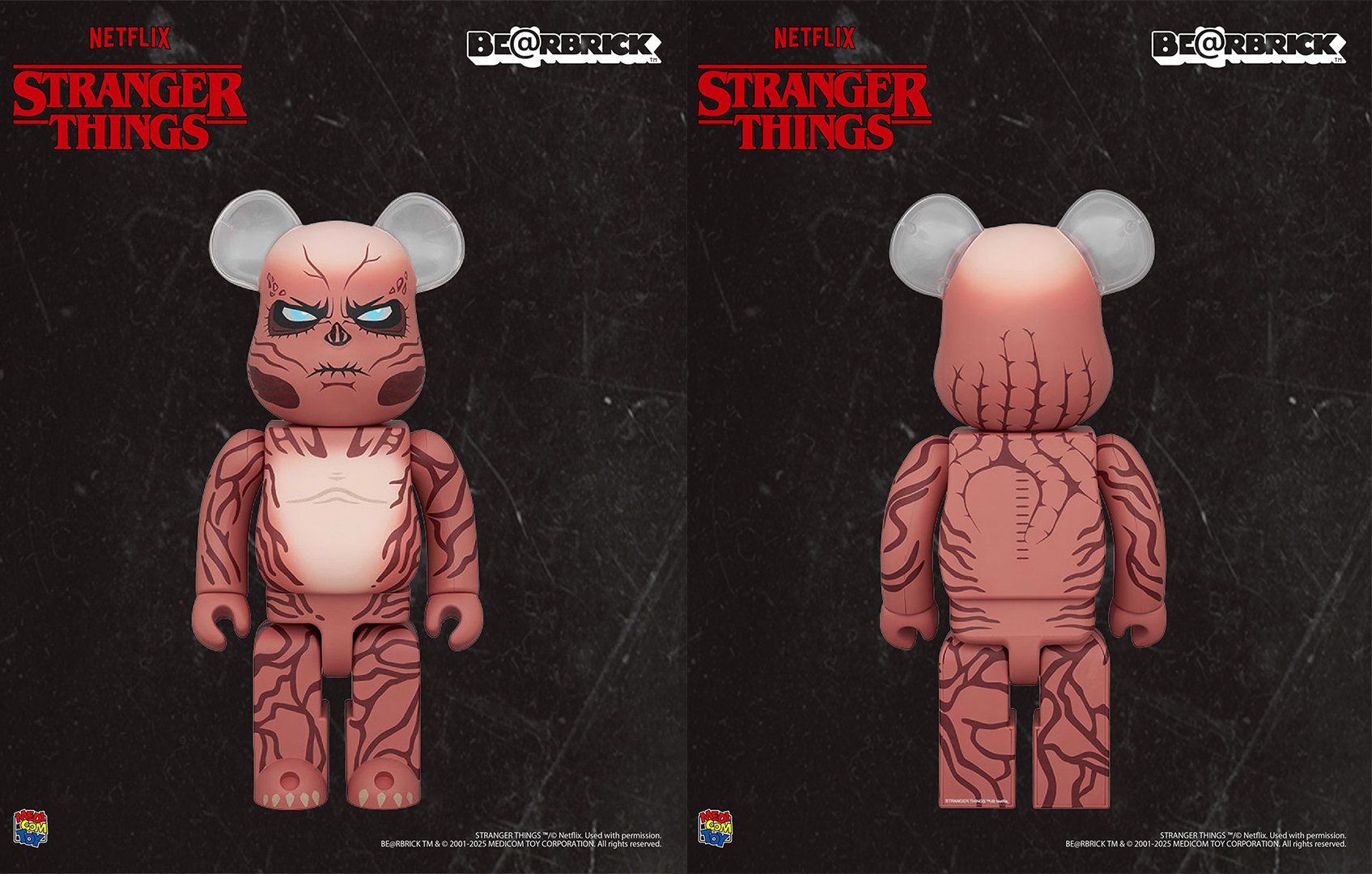 BE@RBRICK 庫柏力克熊 × Stranger Things怪奇物語 Vecna威可那 400% 潮玩模型