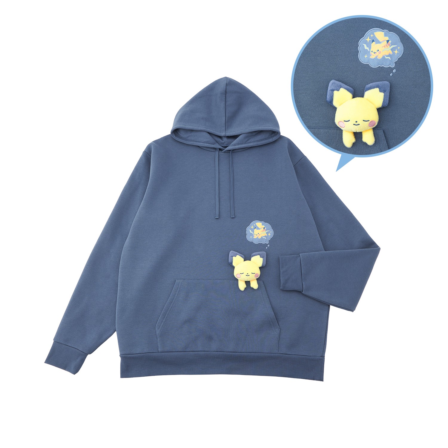 寶可夢中心 Little Daydream 小小白日夢 皮丘玩偶造型連帽上衣