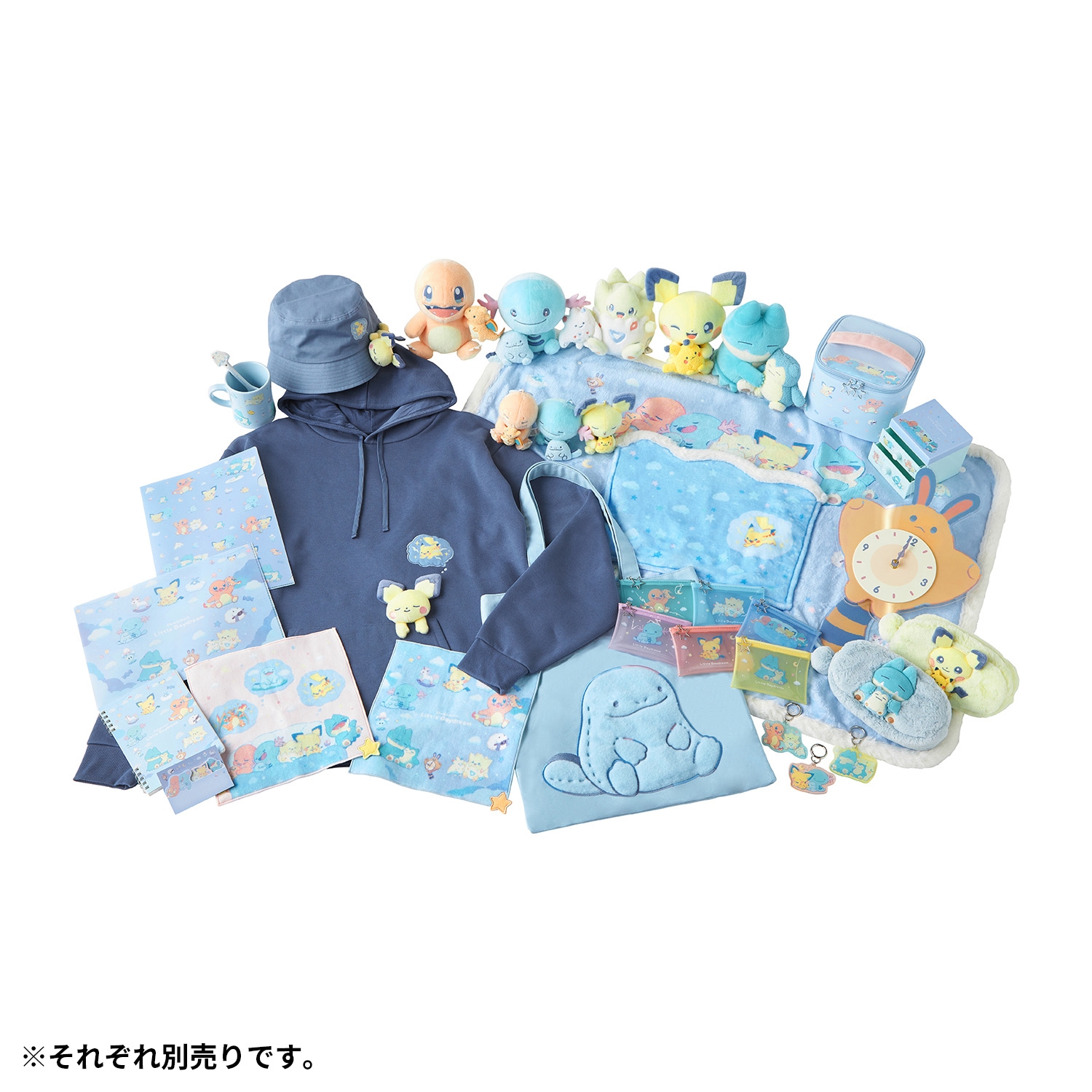 寶可夢中心 Little Daydream 小小白日夢 周邊新品系列形象圖