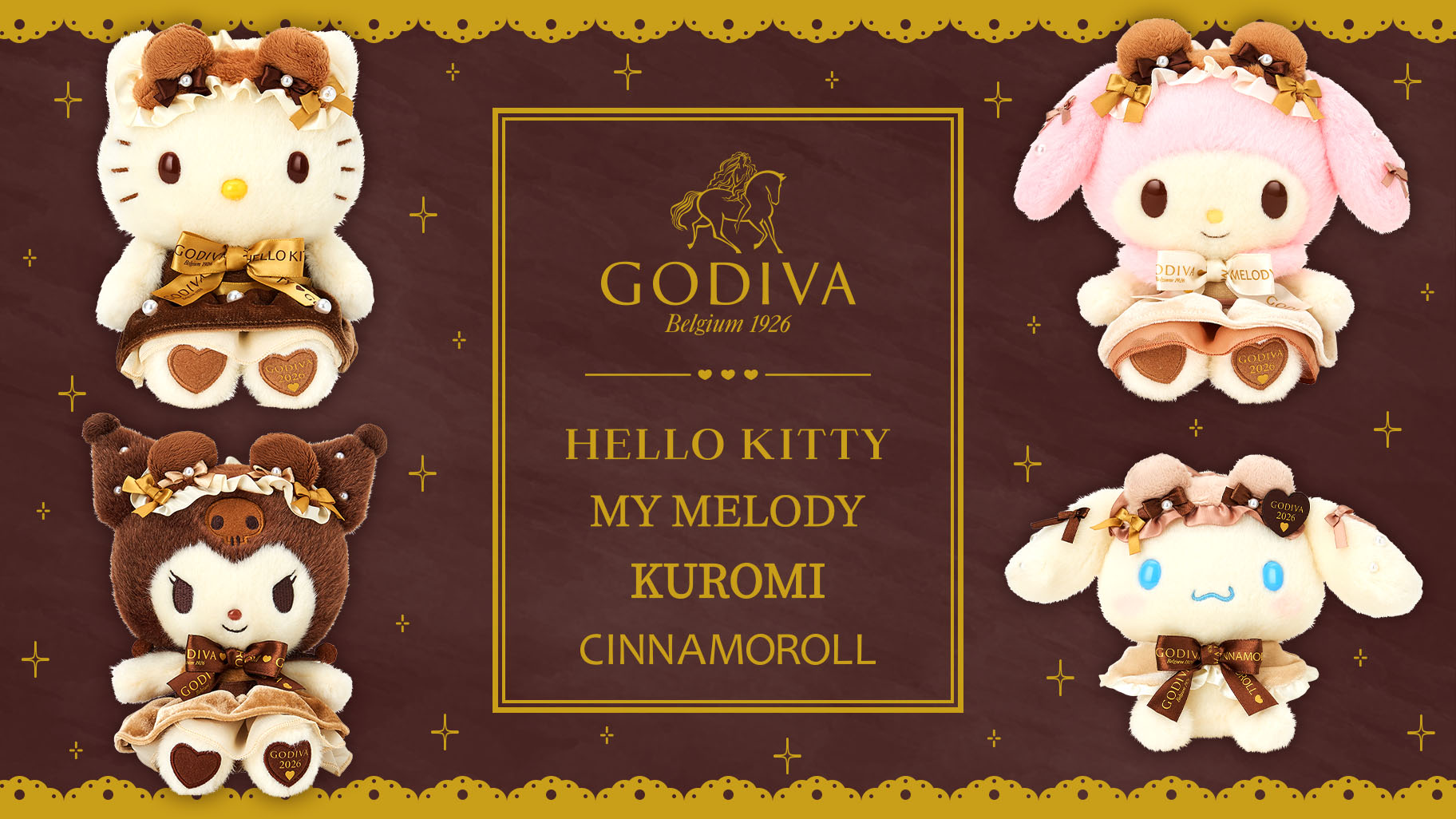 GODIVA &times; 三麗鷗 2026 聯名巧克力禮盒 Hello Kitty 美樂蒂 酷洛米 大耳狗