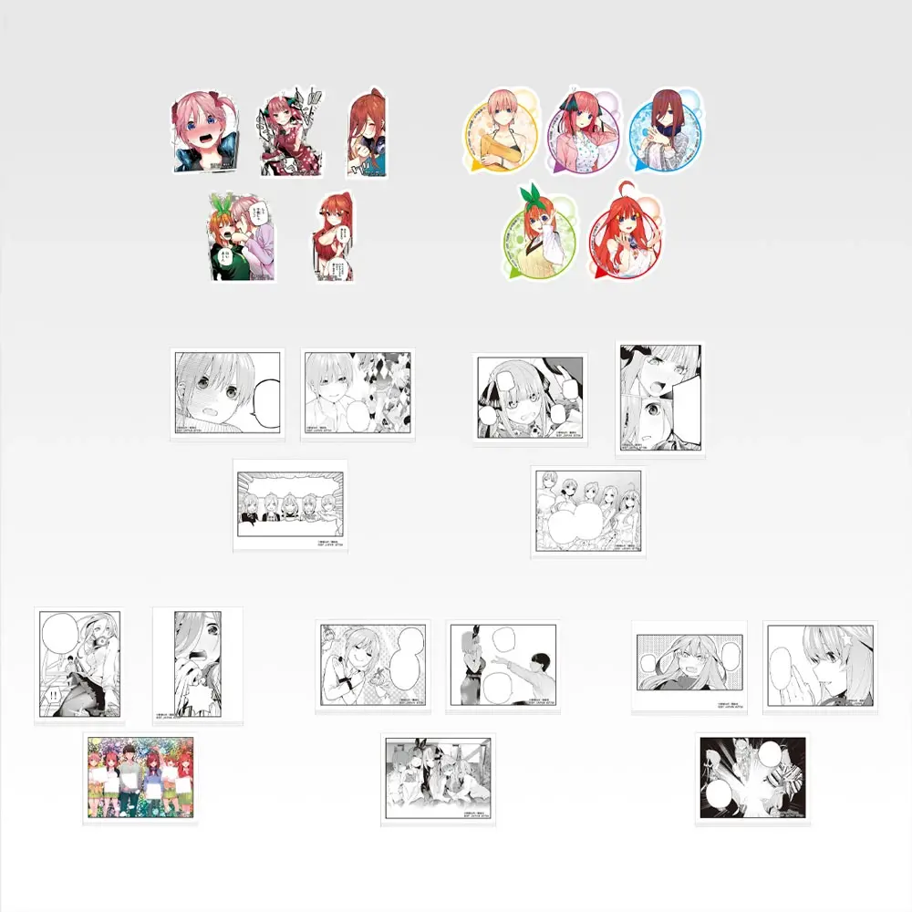 一番賞5週年紀念《五等分的新娘》I賞|文具組合 (全7款,貼紙5張一組,約5.5cm、便利貼3個一組,約7cm)