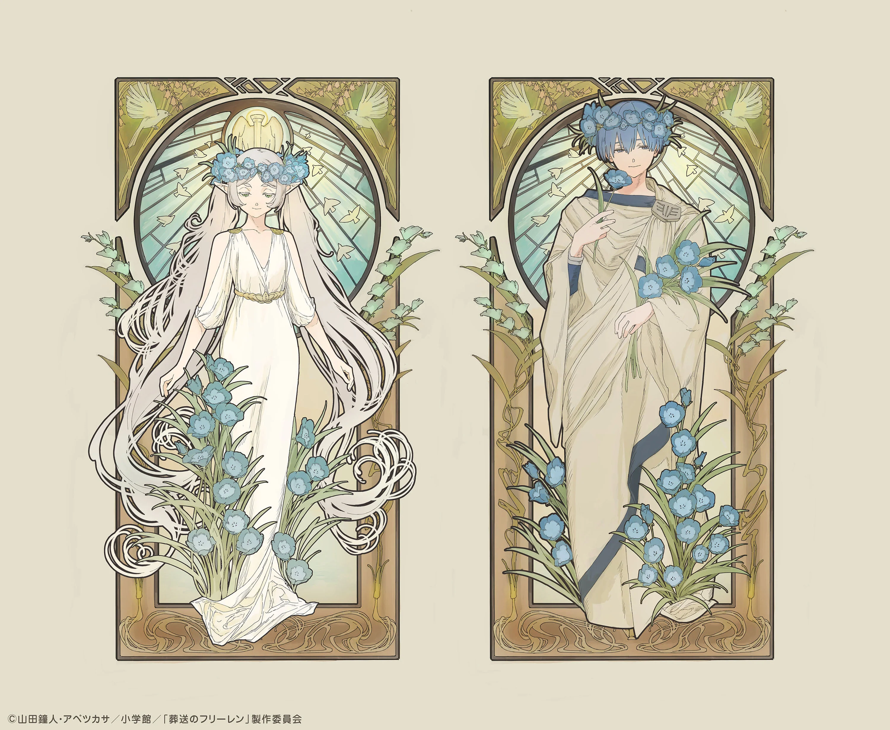 《葬送的芙莉蓮》第二季今晚日本上線！MADHOUSE &times; Design COCO「芙莉蓮＆欣梅爾」Art Nouveau Style 1/7 模型同步公開