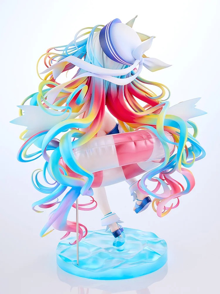 《NO GAME NO LIFE 遊戲人生》白「水手風泳裝 Ver.」1/7 比例模型公仔 髮流與色彩層次，完整還原原作魅力