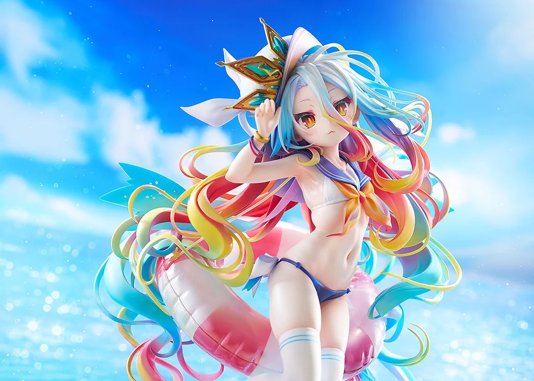 清涼感全開的限定瞬間再現！《NO GAME NO LIFE 遊戲人生》白「水手風泳裝 Ver.」1/7 比例模型開放預購