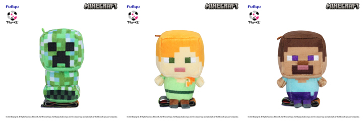 FuRyu賞《Minecraft 麥塊》絨毛夥伴抽獎 帶電苦力怕賞、Alex艾莉克斯賞、Steve史蒂夫賞