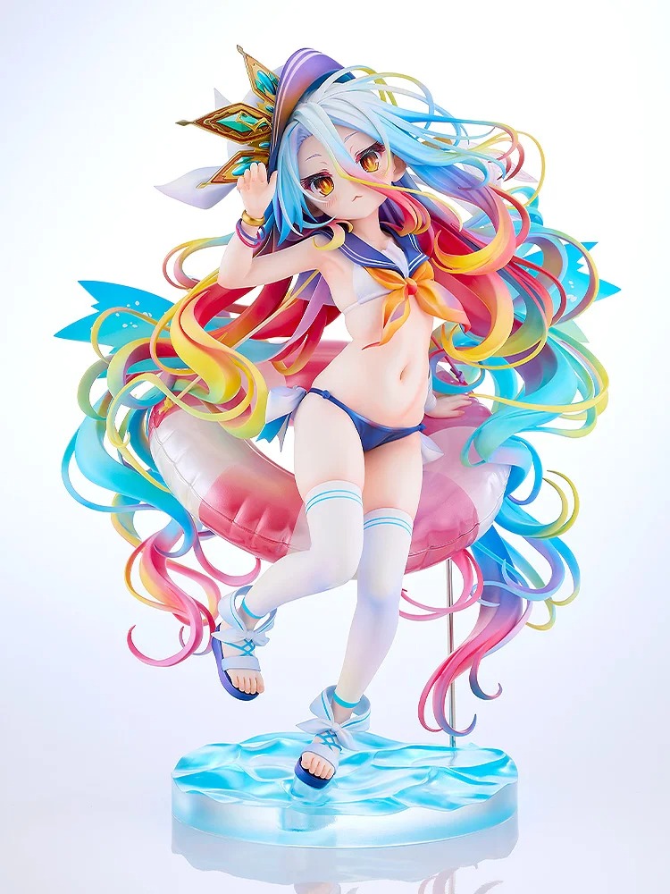 《NO GAME NO LIFE 遊戲人生》白「水手風泳裝 Ver.」1/7 比例模型公仔