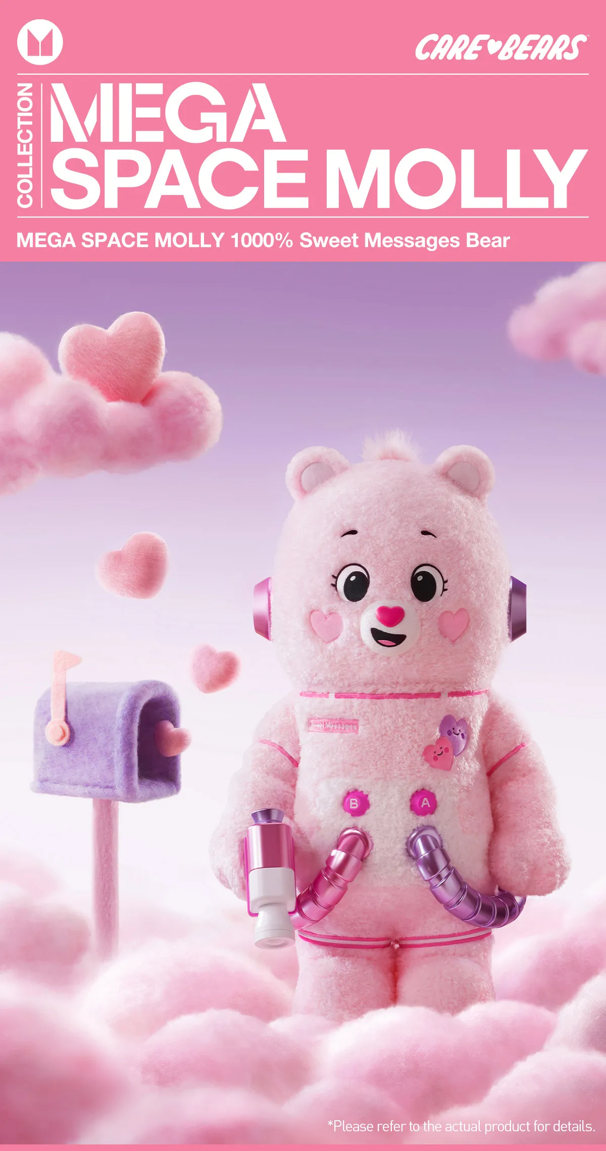 泡泡瑪特 MEGA SPACE MOLLY 1000% Sweet Messages Bear
