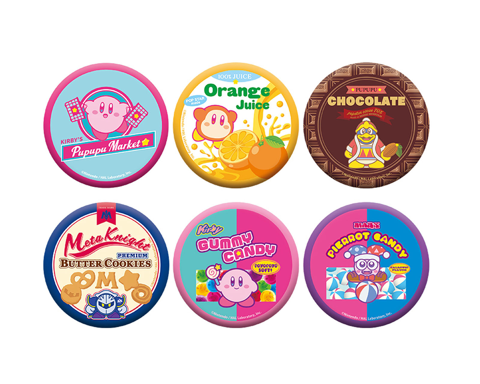 星之卡比快閃店《KIRBY'S PUPUPU MARKET in Taiwan》PUPUPU MARKET 系列新品 「限定商品」徽章