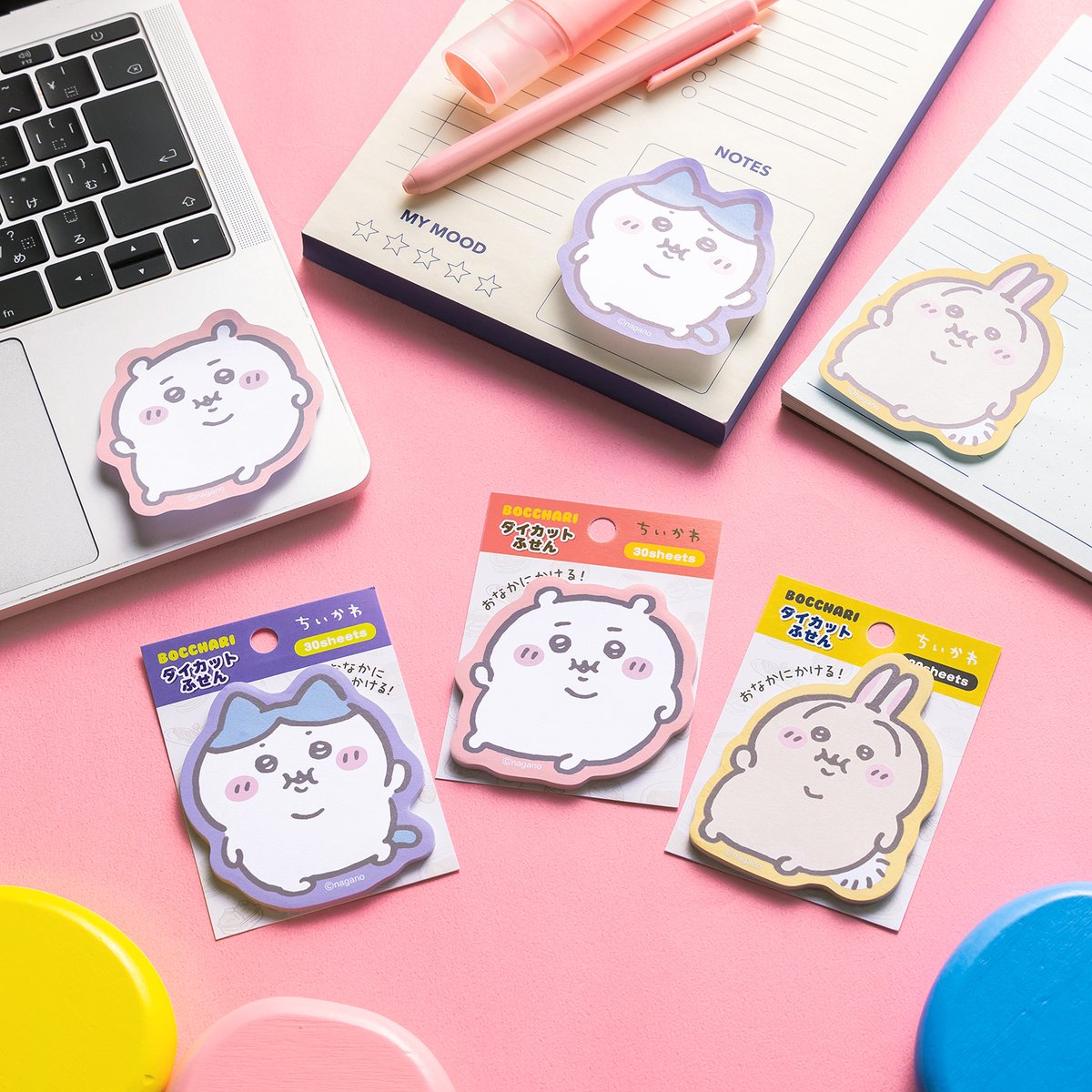 吉伊卡哇 圓滾滾造型裁切便條紙