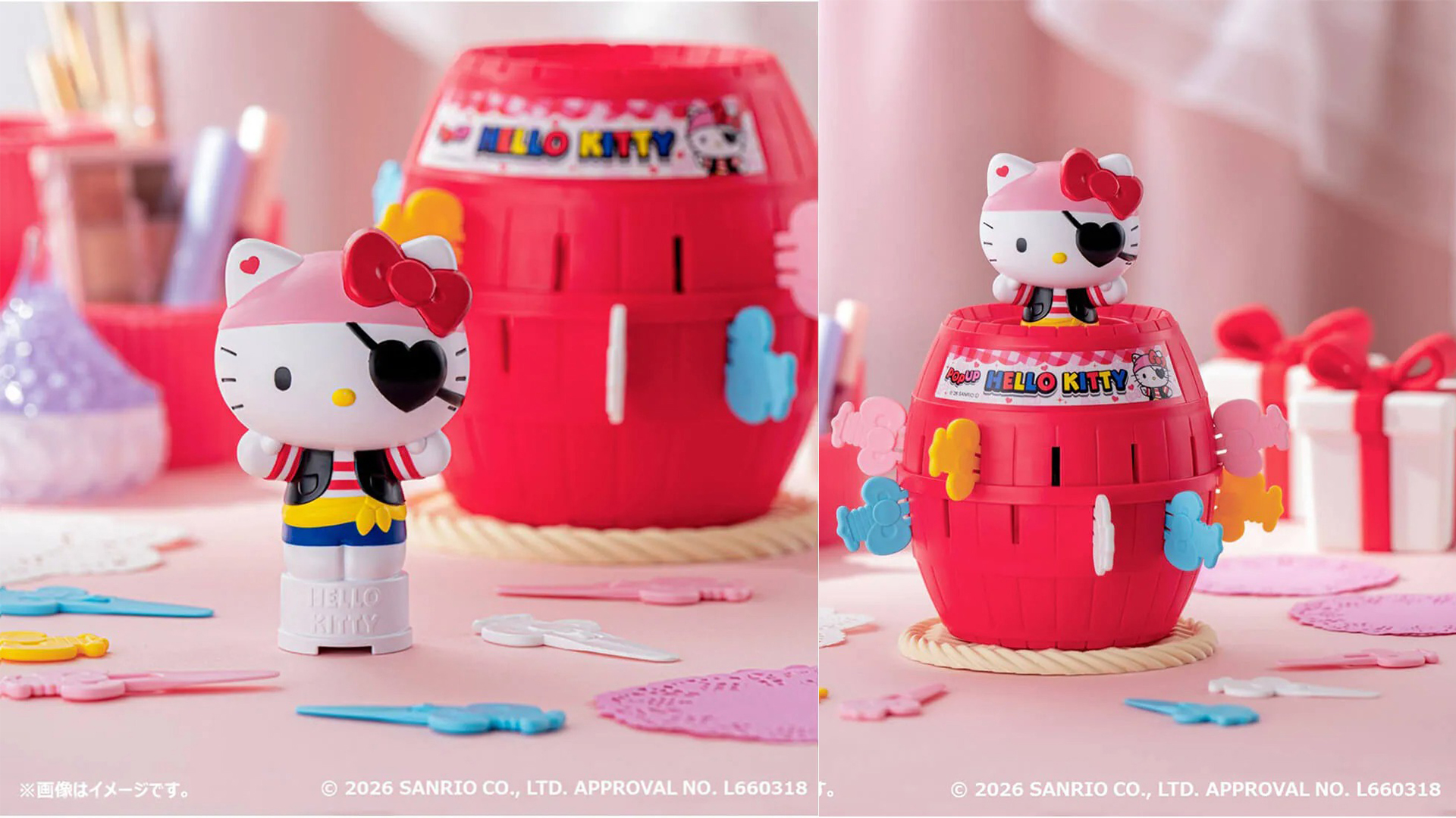 《三麗鷗危機一發》造型亮點 海盜風 Hello Kitty 超吸睛