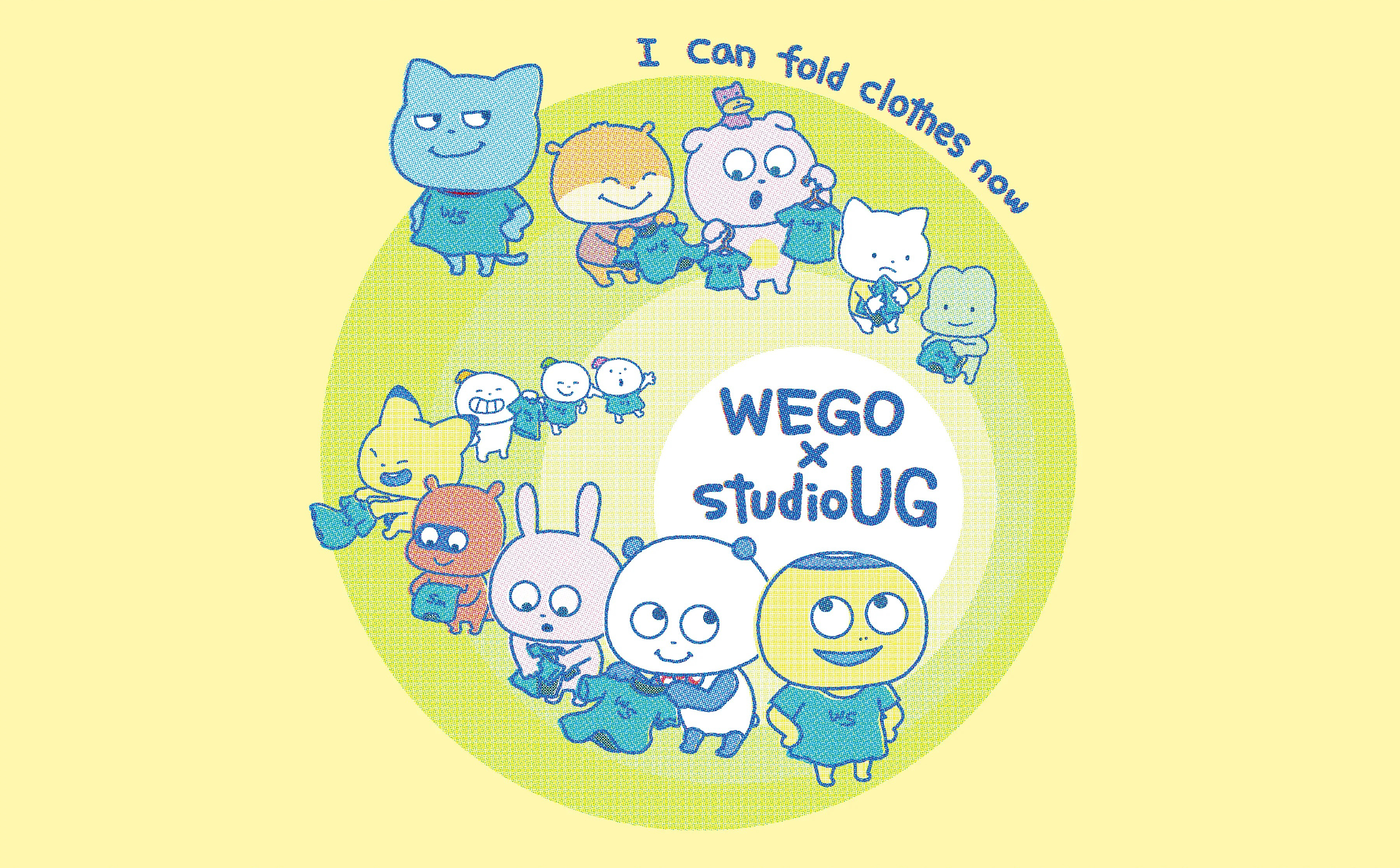 西村優志 (西村裕二) 以「WEGO服飾店員」為靈感的全新描繪主題，studio UG 角色可愛進化 !