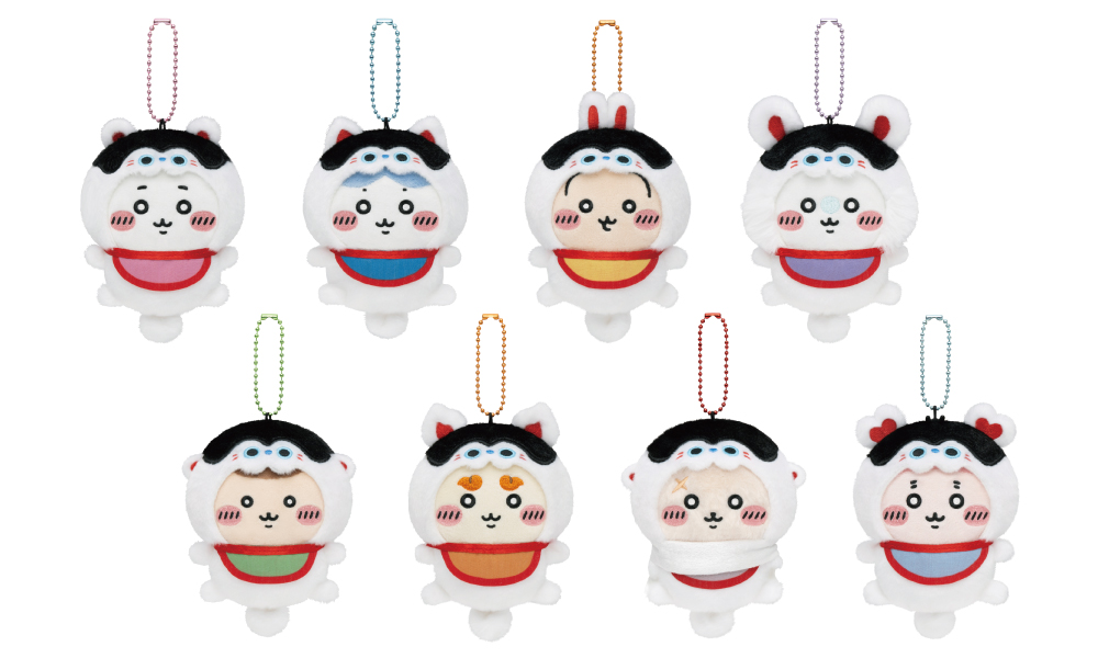 「吉伊卡哇 MOGUMOGU 本舖」川越店 犬張子造型絨毛吊飾玩偶