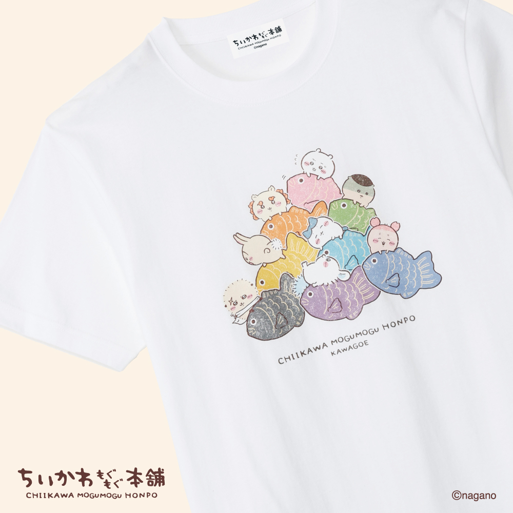 「吉伊卡哇 MOGUMOGU 本舖」川越店 1 週年限定新品|T 恤 吉伊卡哇角色堆堆樂款