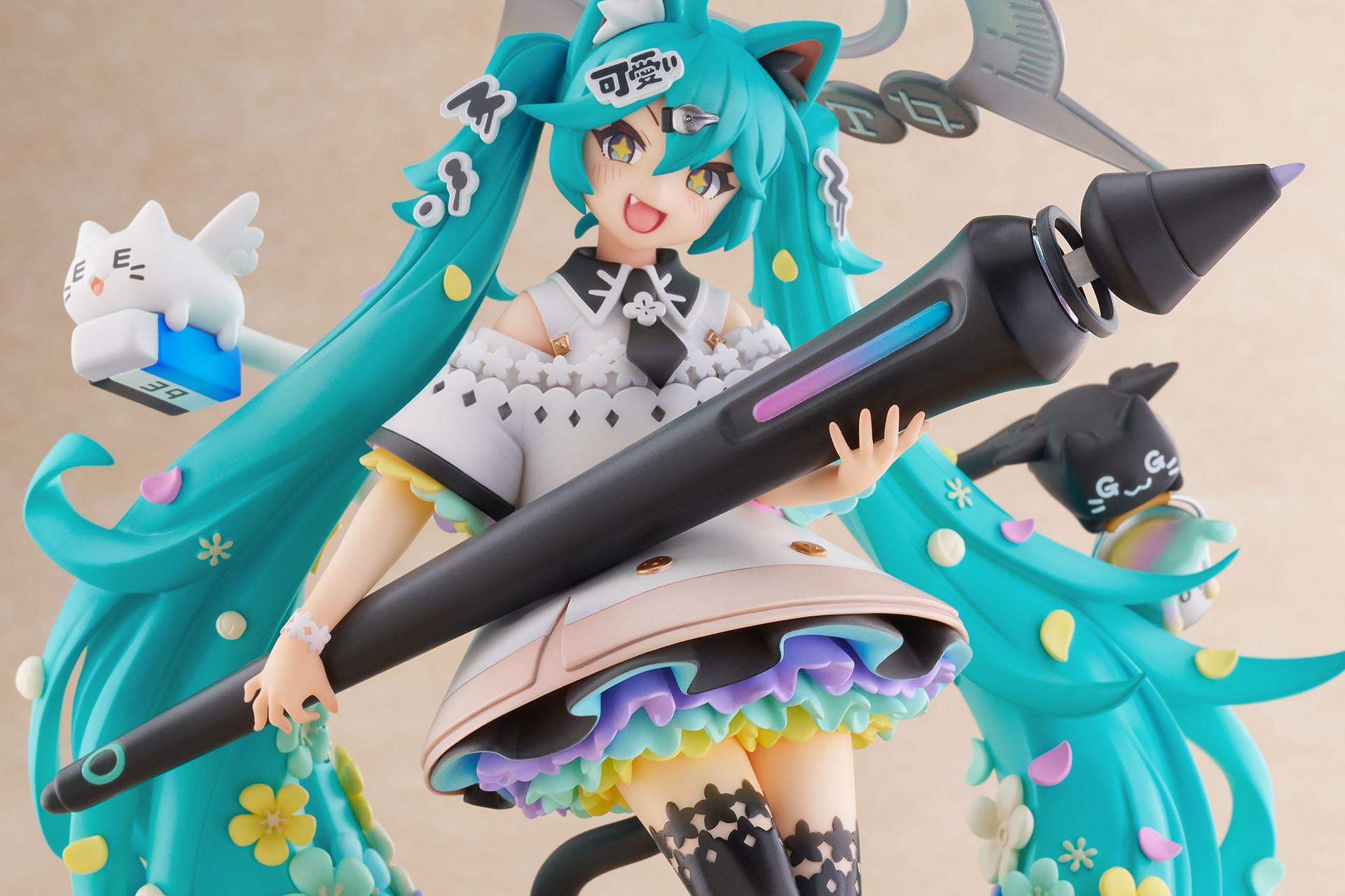 初音未來 &times; 『齋藤直葵』 ～繪畫 ver.～ 1/7 比例模型 上半身細節設計