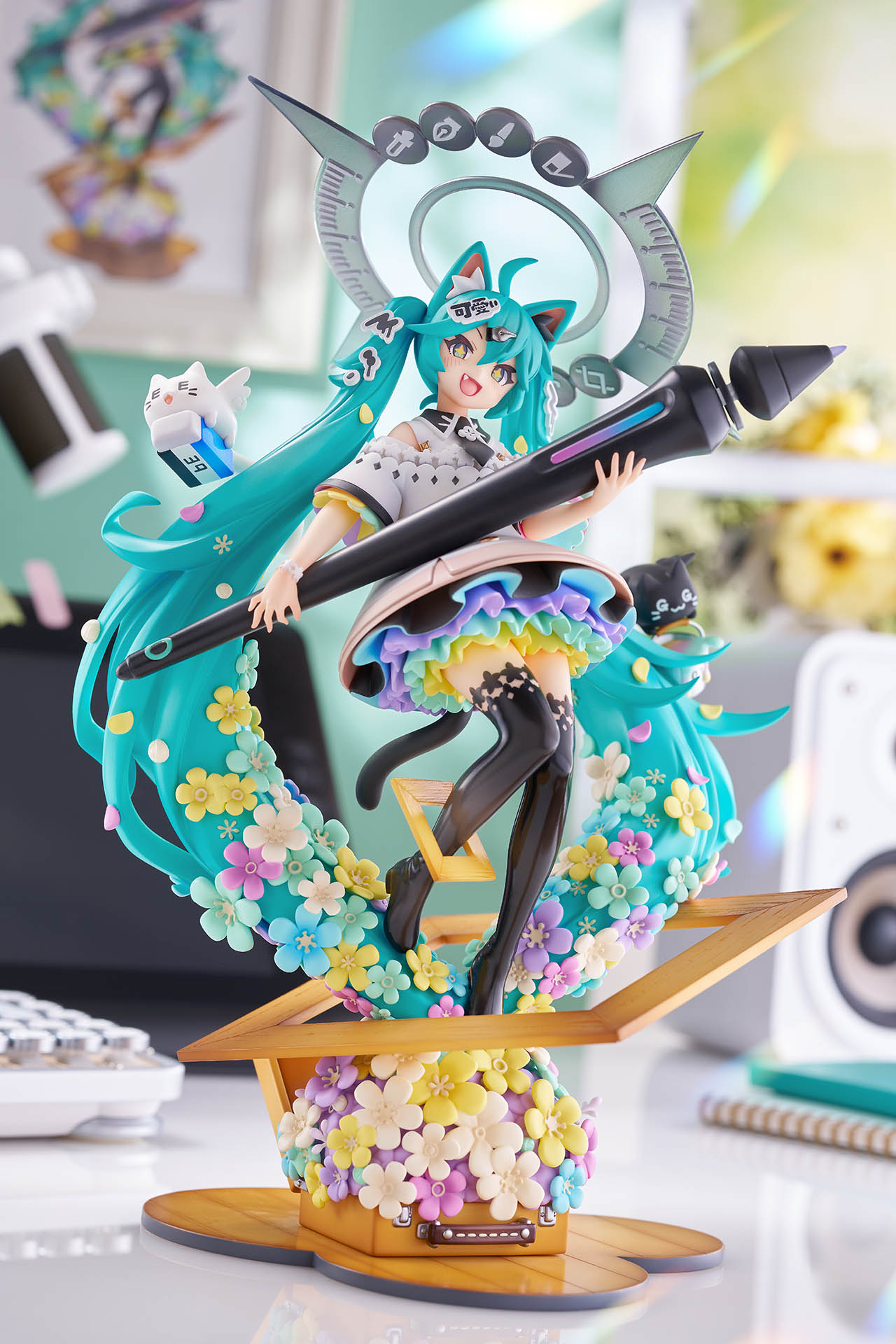 初音未來 &times; 『齋藤直葵』 ～繪畫 ver.～ 1/7 比例模型 頭頂操作符號
