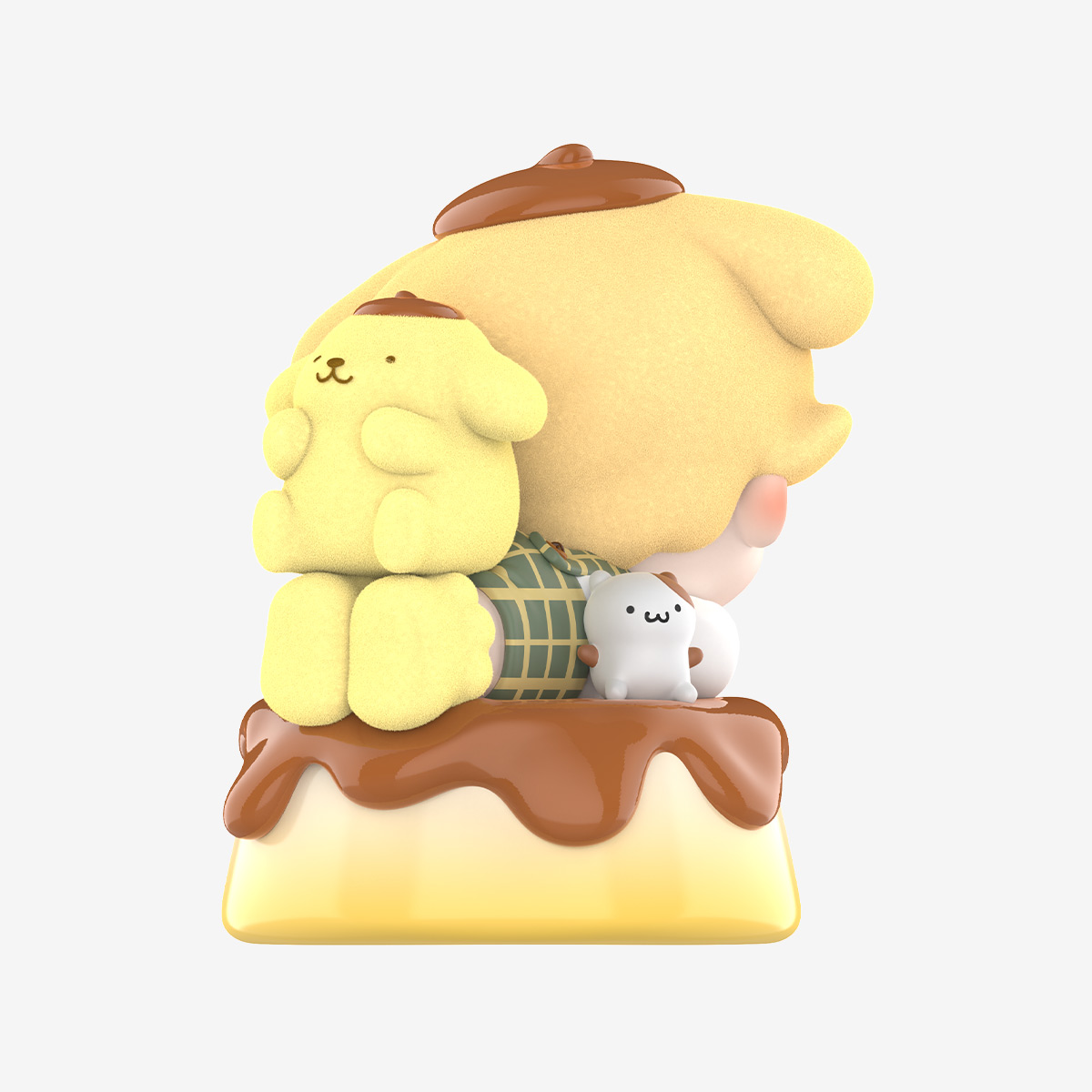 POP MART 泡泡瑪特 × Sanrio 三麗鷗聯名「DIMOO WORLD 布丁狗公仔」背面小布丁狗公仔