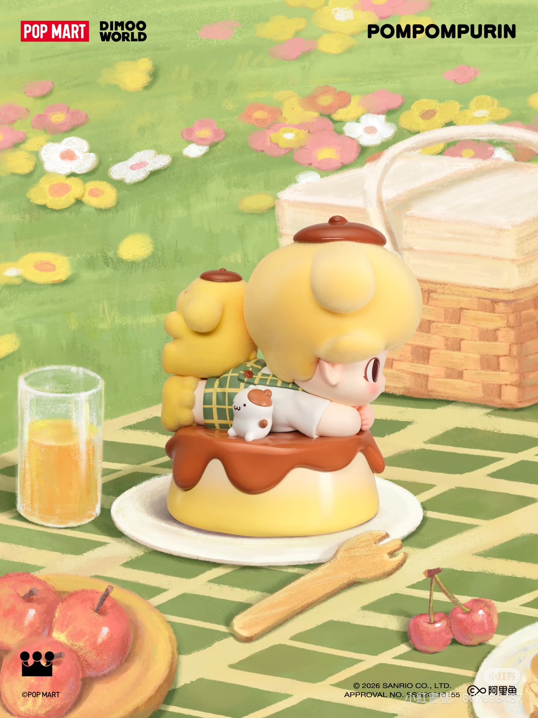 POP MART 泡泡瑪特 × Sanrio 三麗鷗聯名「DIMOO WORLD 布丁狗場景公仔」