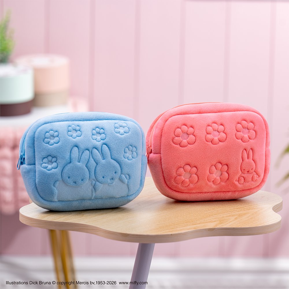 TAITO賞《Miffy 米飛兔》Pastel Flower Collection 春季抽選 C賞:附口袋面紙收納包