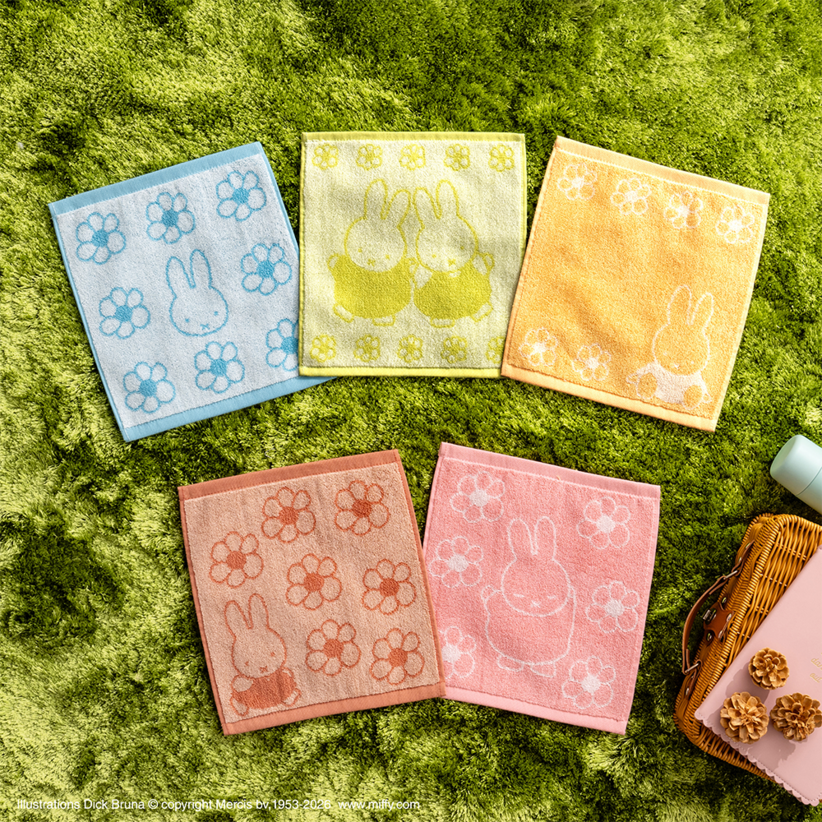 TAITO賞《Miffy 米飛兔》Pastel Flower Collection 春季抽選 E賞米飛兔手帕