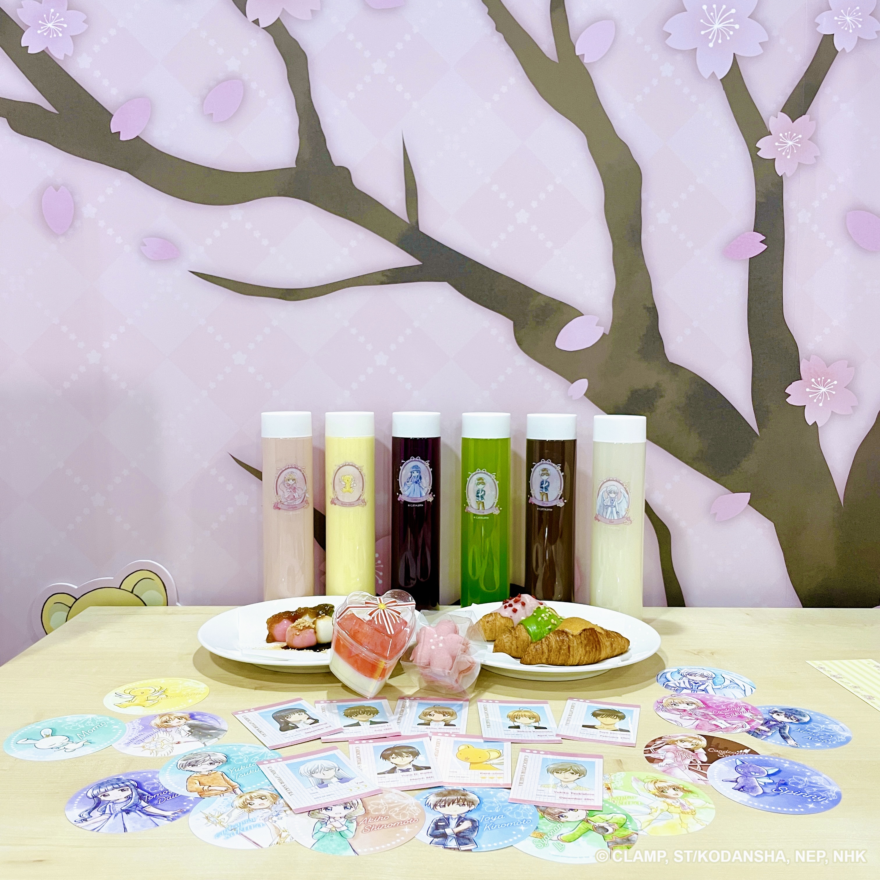 《庫洛魔法使 透明牌篇 春日粉櫻華山快閃店》特調飲品消費特典杯墊 (全15款)