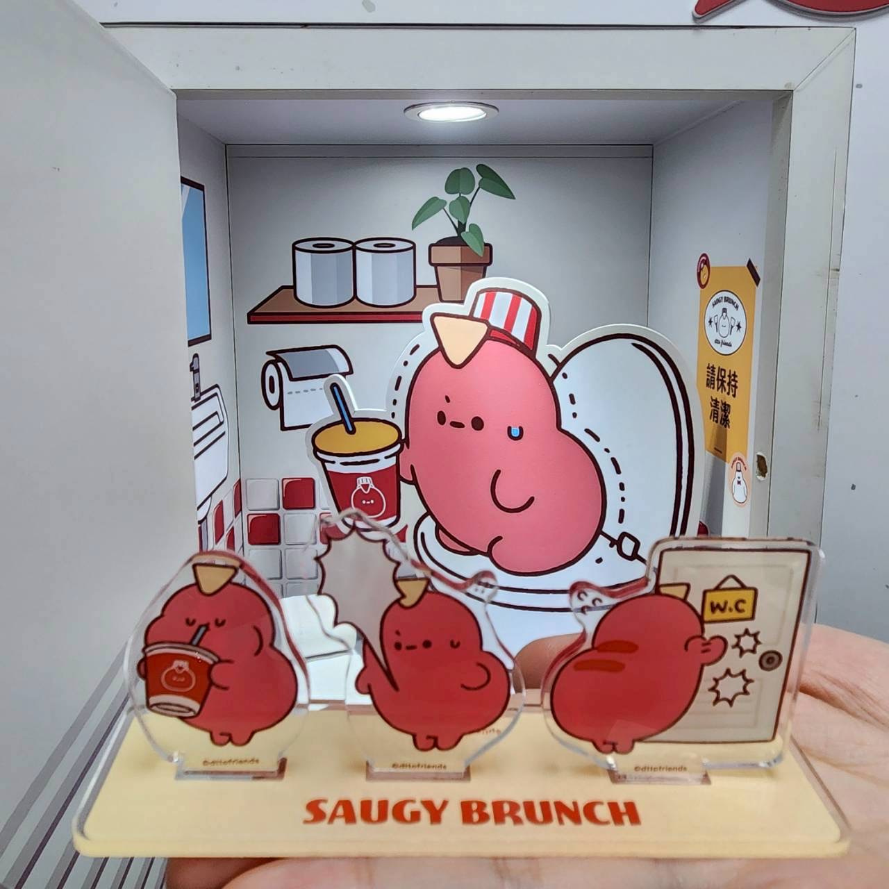《dtto friends》西門地下市快閃店「腸胃儀式」廁所打卡點