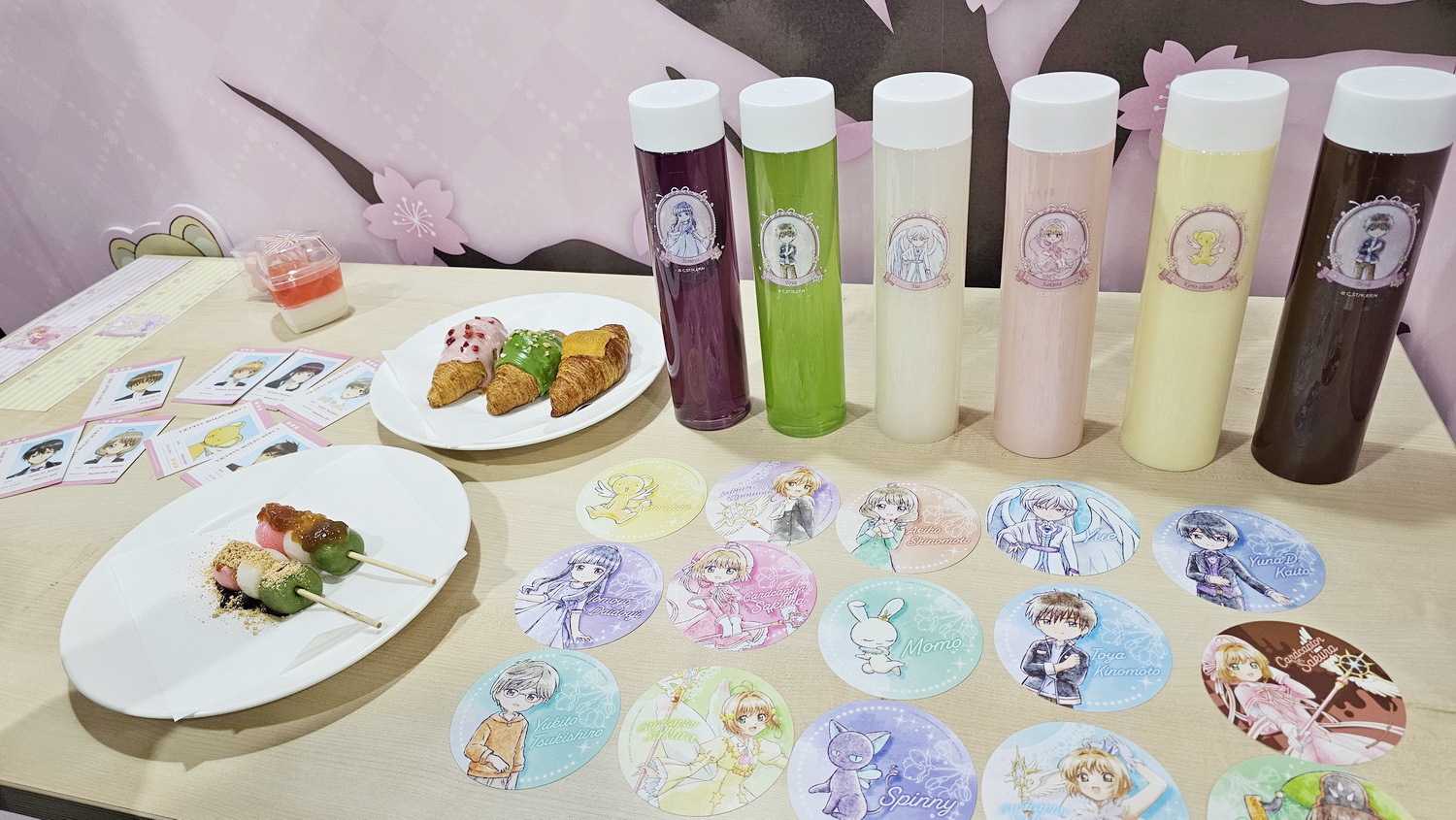 庫洛魔法使 透明牌篇 春日粉櫻快閃店 全新設計的限定餐點