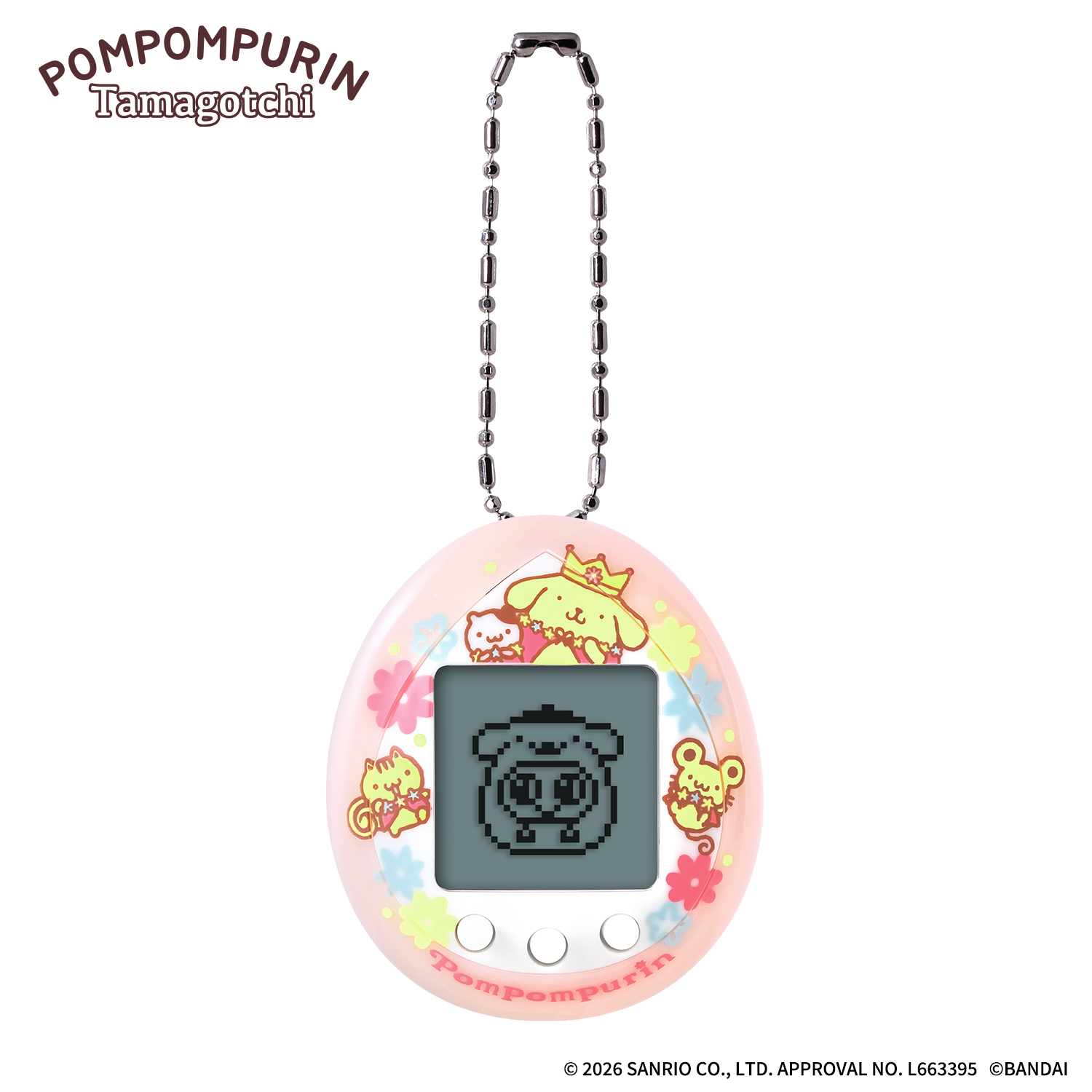 「三麗鷗 x 塔麻可吉」聯名電子雞《POMPOMPURIN Tamagotchi》魔法粉紅 ver.
