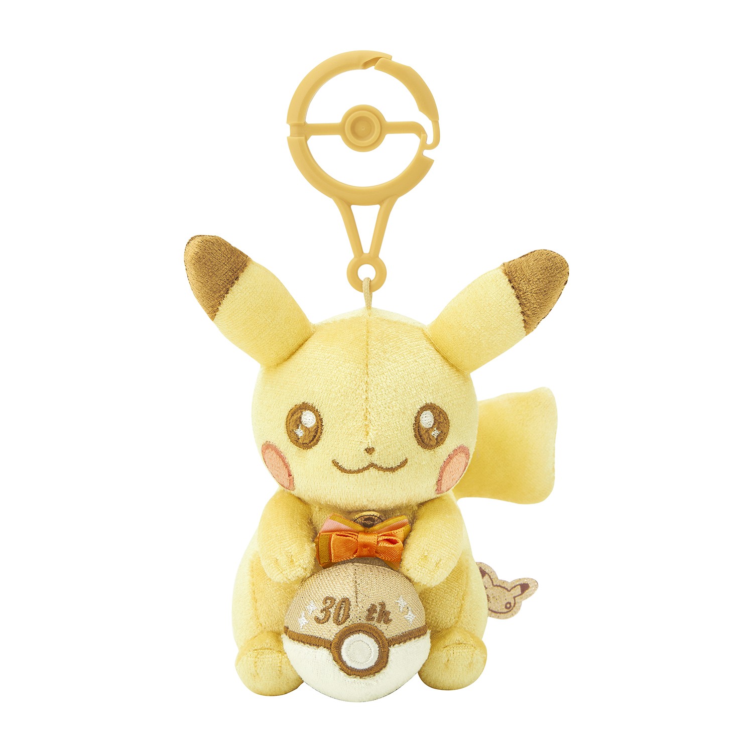 《Pokémon 寶可夢》30周年紀念「閃亮!皮卡丘」絨毛鑰匙圈吊飾