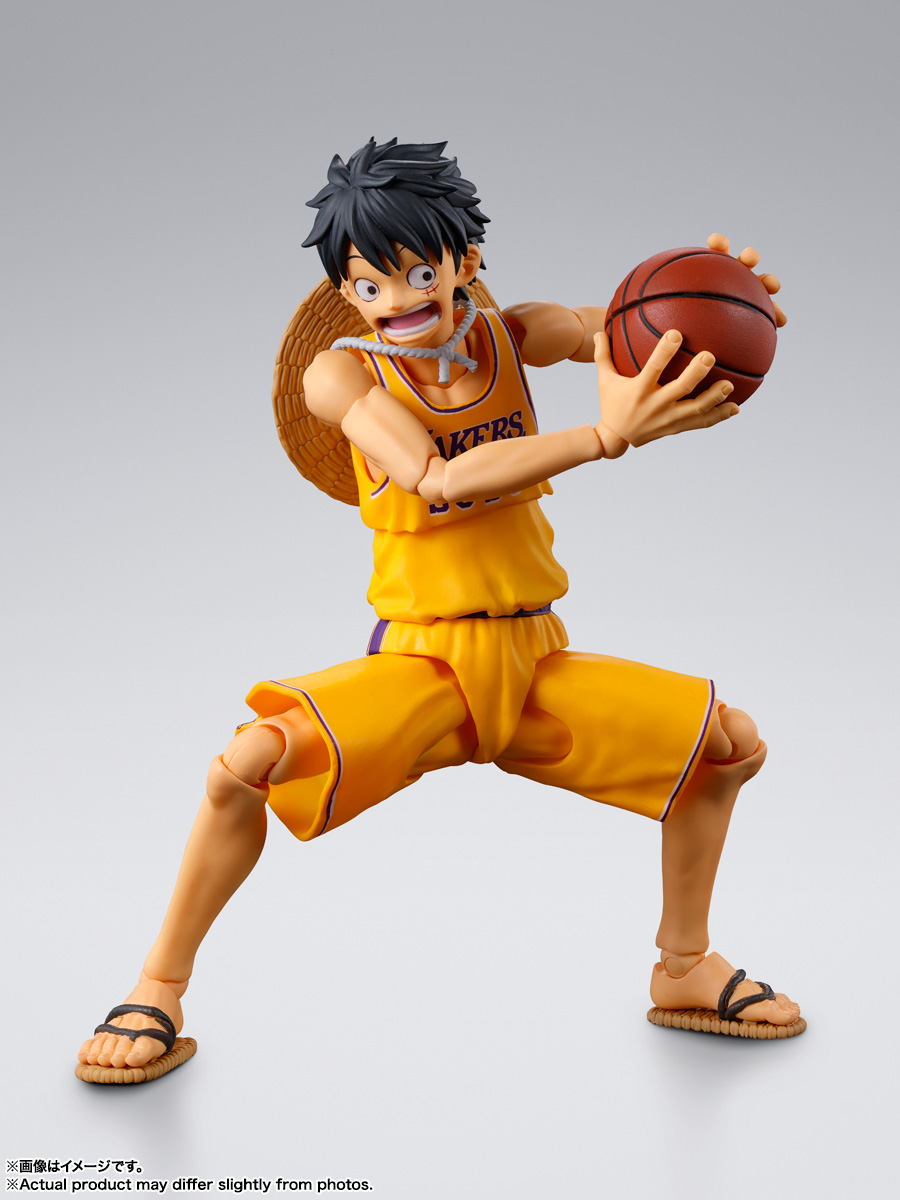 S.H.Figuarts ONE PIECE×NBA 蒙奇・D・魯夫 -Los Angeles Lakers ver.-魯夫公仔