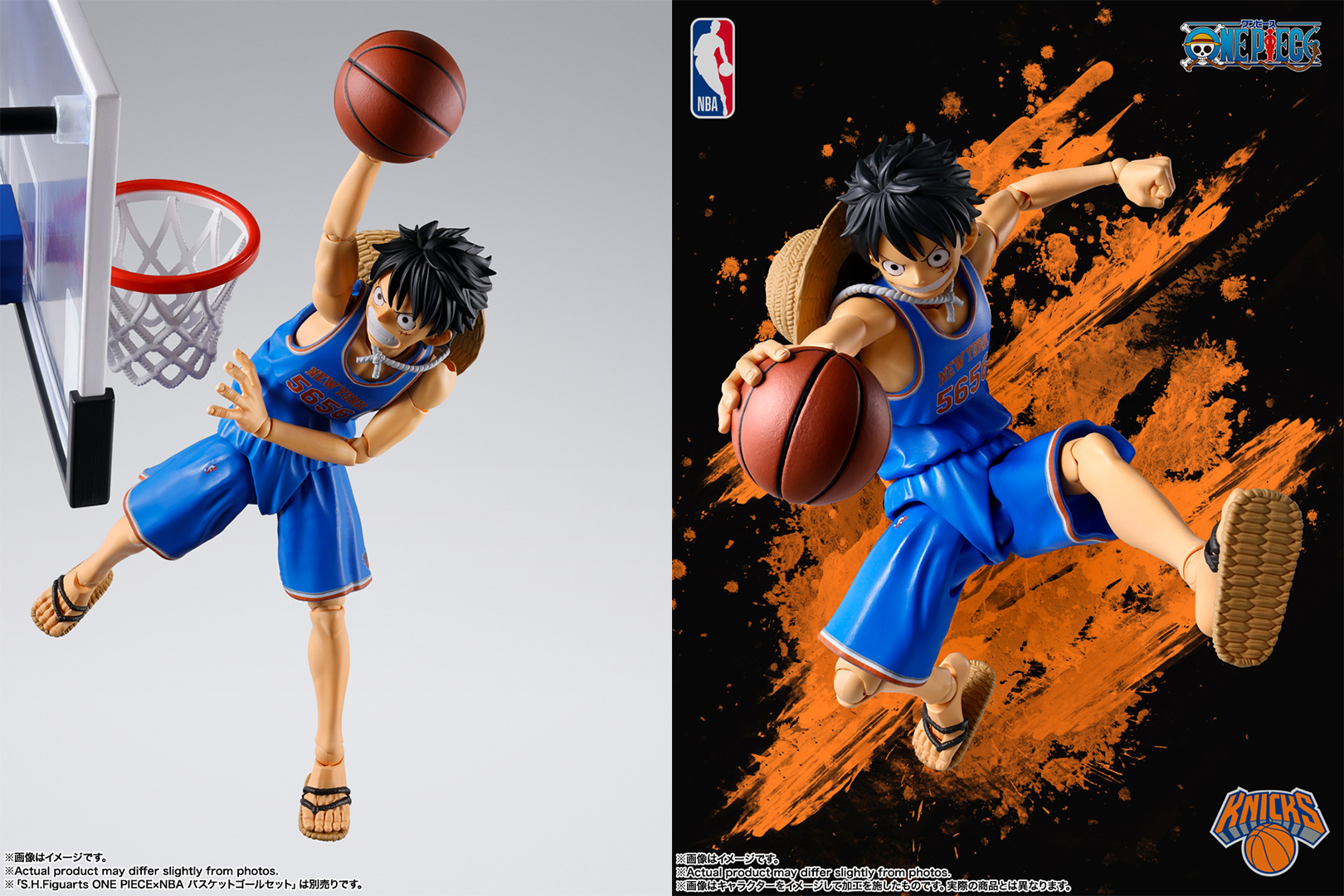S.H.Figuarts《海賊王》× NBA 聯名公仔! 魯夫搭上尼克隊球衣2026年10月開賣,預約開跑中