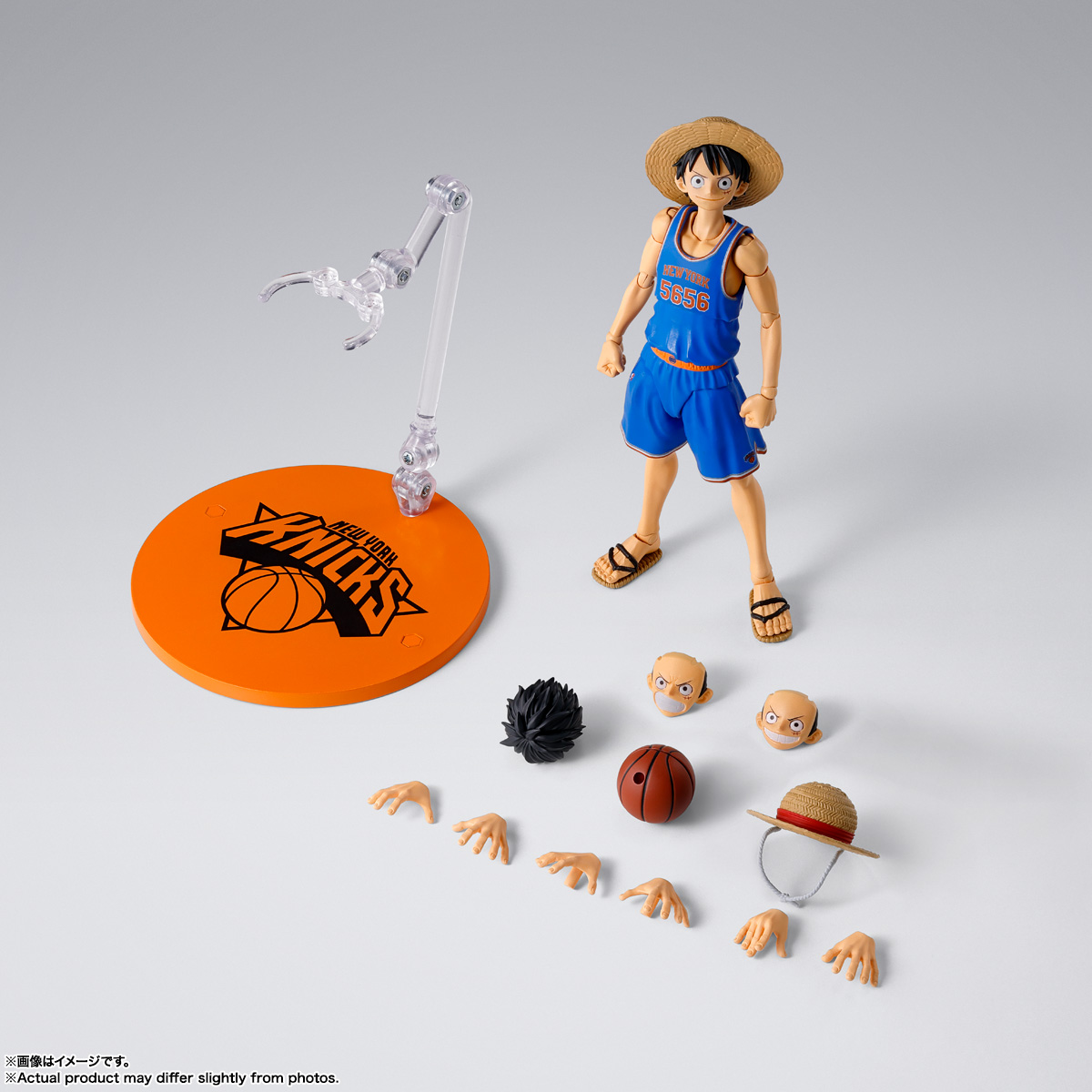 S.H.Figuarts ONE PIECE 海賊王 × NBA 蒙奇・D・魯夫 -New York Knicks ver.- 尼克隊聯名公仔詳細資訊
