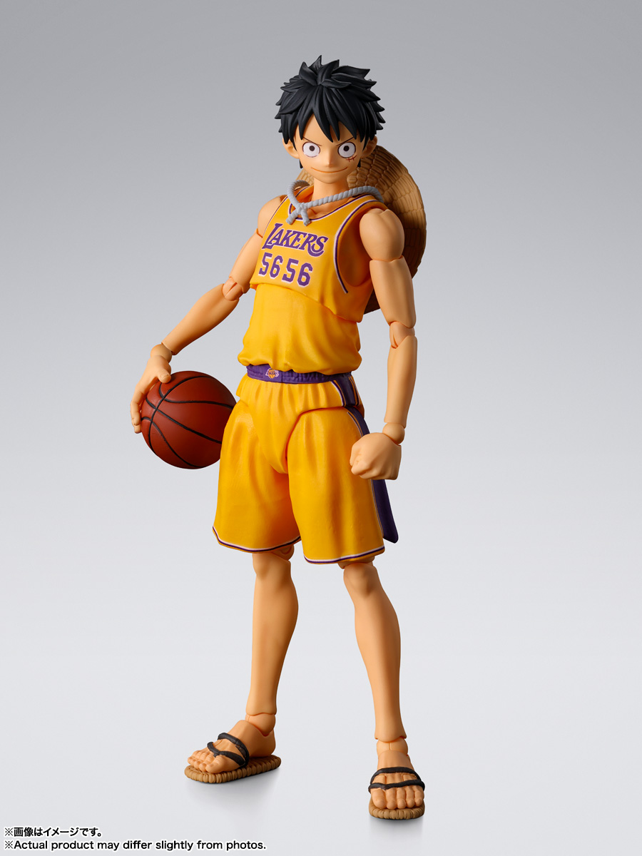 S.H.Figuarts《海賊王》× NBA 洛杉磯湖人魯夫公仔