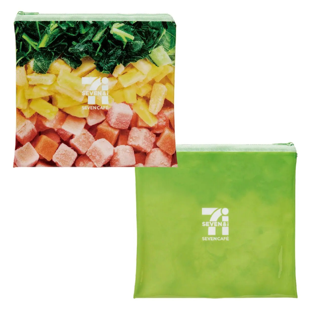 Happy快樂賞《7-ELEVEN》G賞:Smoothie人氣果昔平面收納包 背面果昔漸層色設計