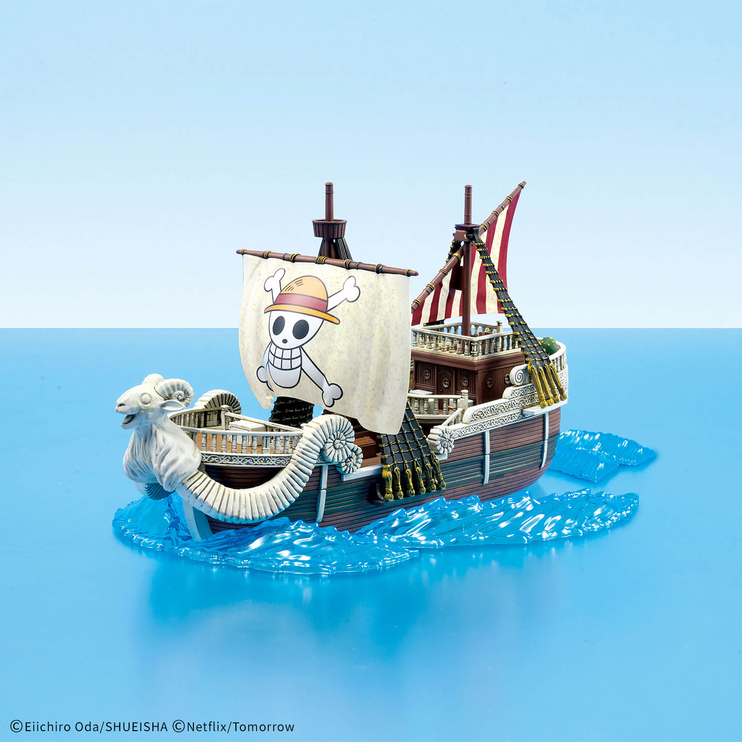 Netflix真人版《ONE PIECE 航海王》梅利號模型 搭配專用展示底座 親身體航向新世界之海 !