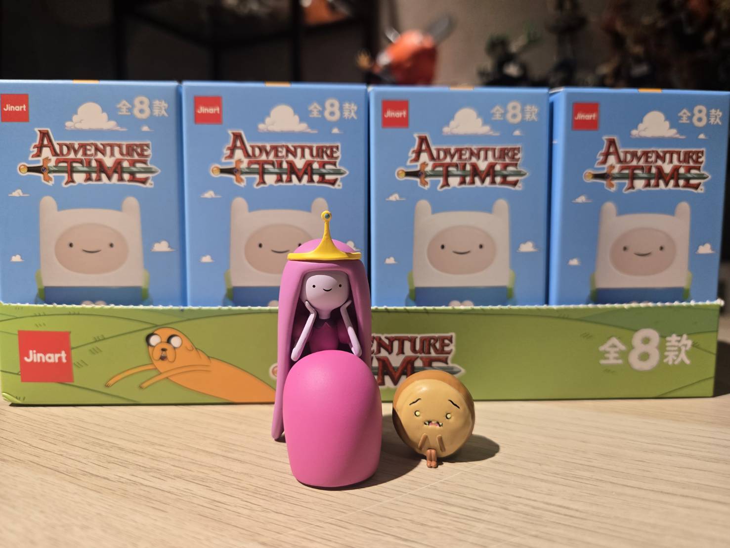Jinart《Adventure Time 探險活寶》坐坐系列盲盒公仔 泡泡糖公主&肉桂麵包