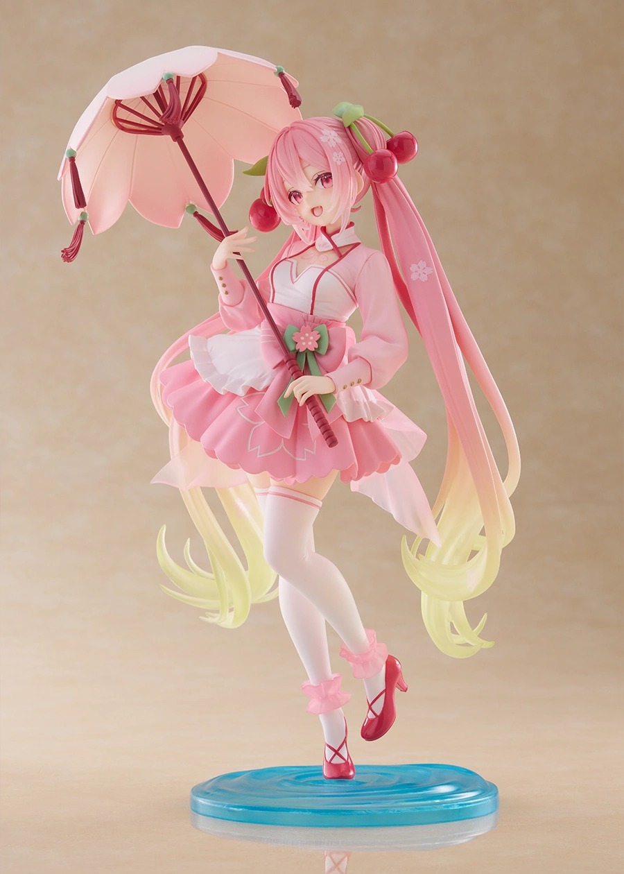 《初音未來》全新景品模型!TAITO「櫻花初音 AMP+ 櫻花禮服 ver.」21公分夢幻春日造型亮相