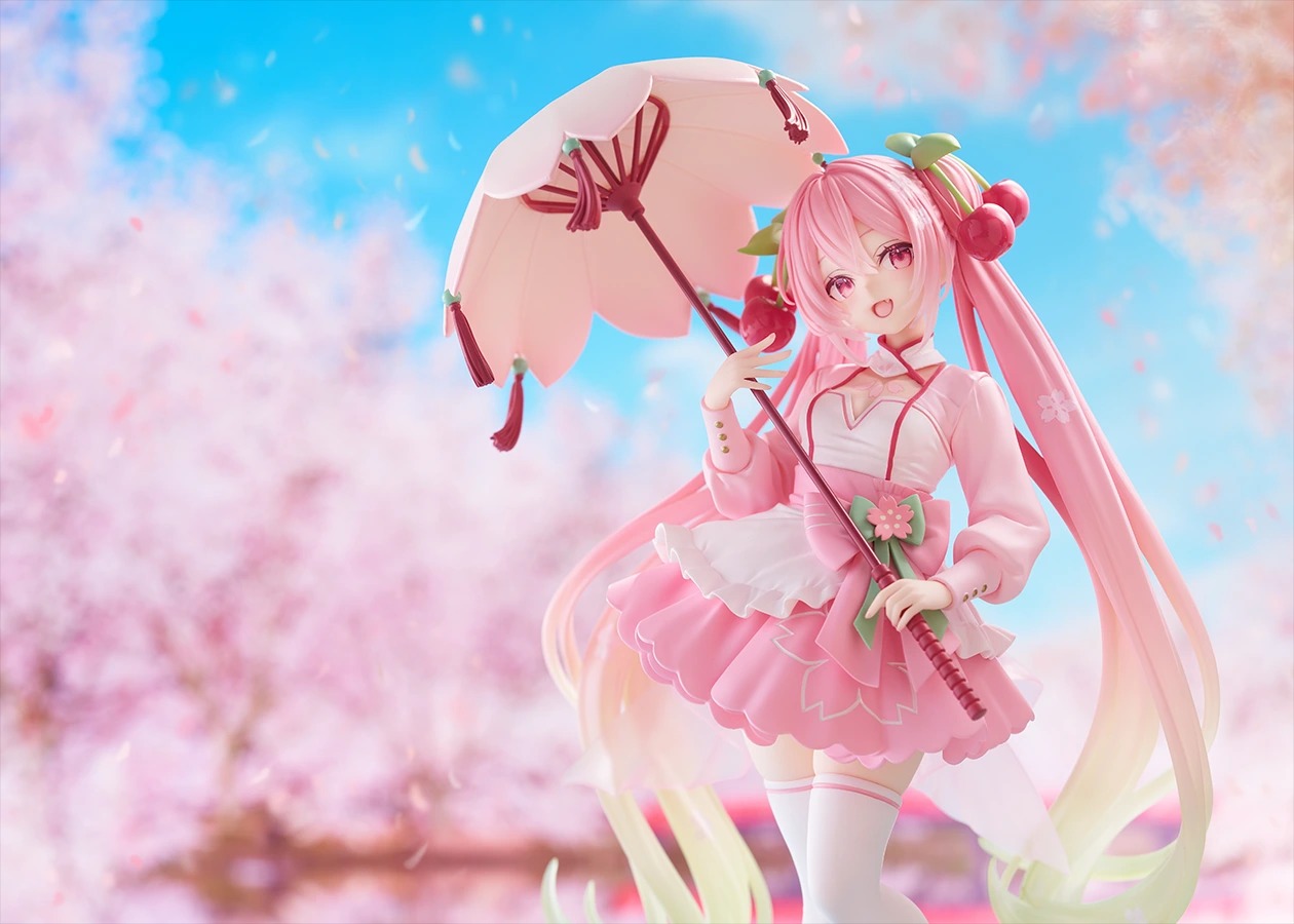 《初音未來》全新景品模型!TAITO「櫻花初音 AMP+ 櫻花禮服 ver.」21公分夢幻春日造型亮相