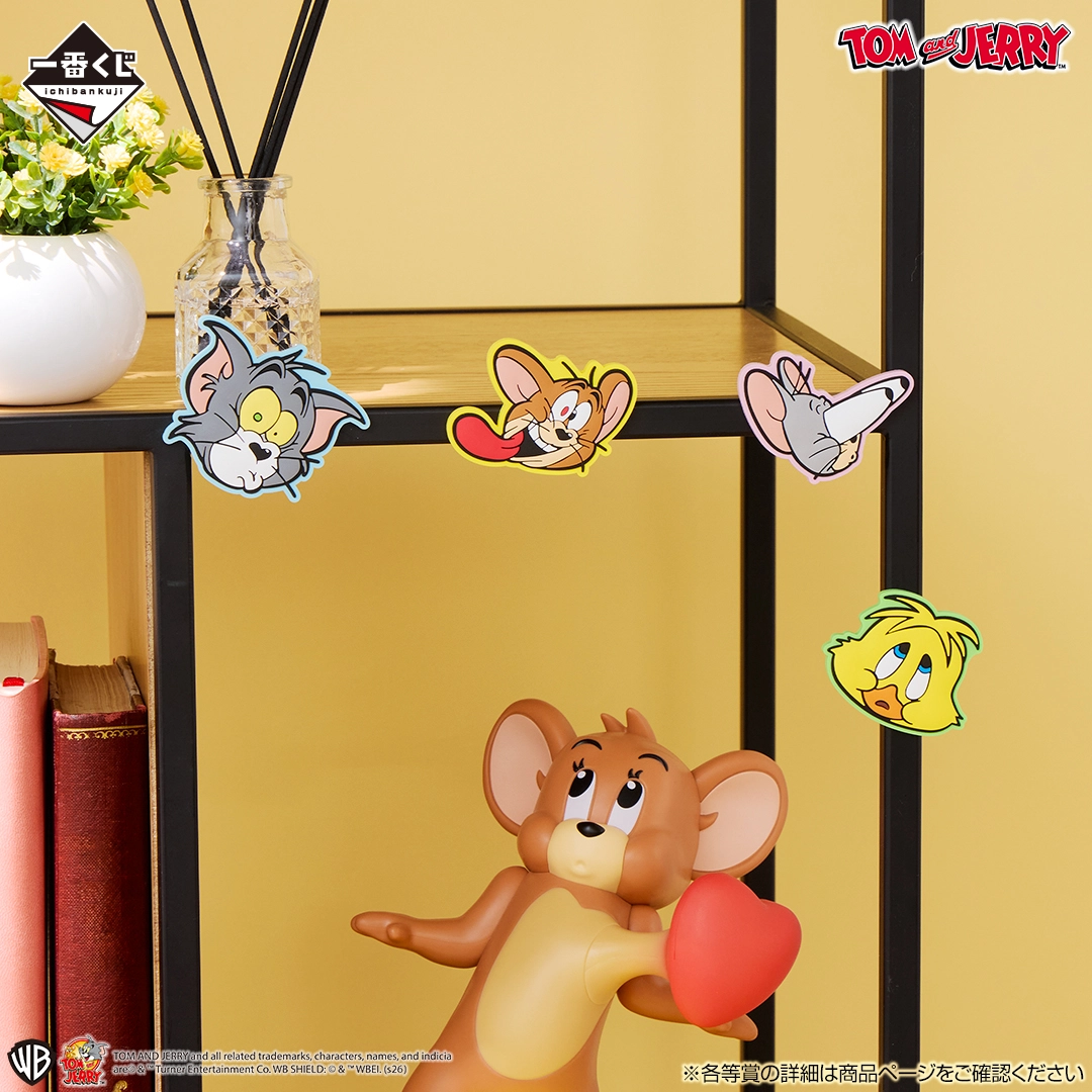 一番賞《Tom and Jerry 湯姆貓與傑利鼠》「Colorful Funny Time!繽紛搞笑時光」I賞 Funny Face 橡膠磁鐵