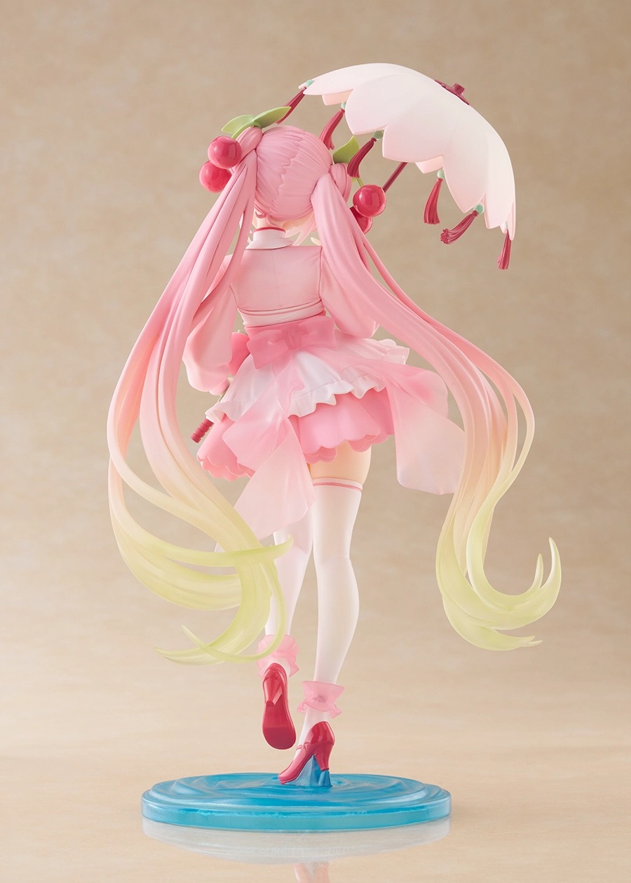 《初音未來》TAITO「櫻花初音 AMP+ 櫻花禮服 ver.」21公分景品模型