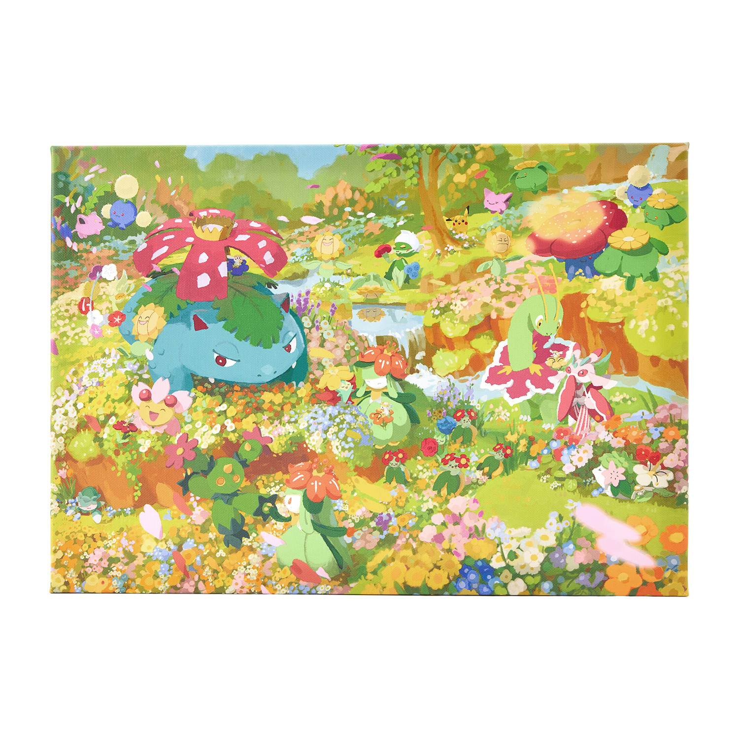 《Pokémon寶可夢 花田系列新品》藝術畫布