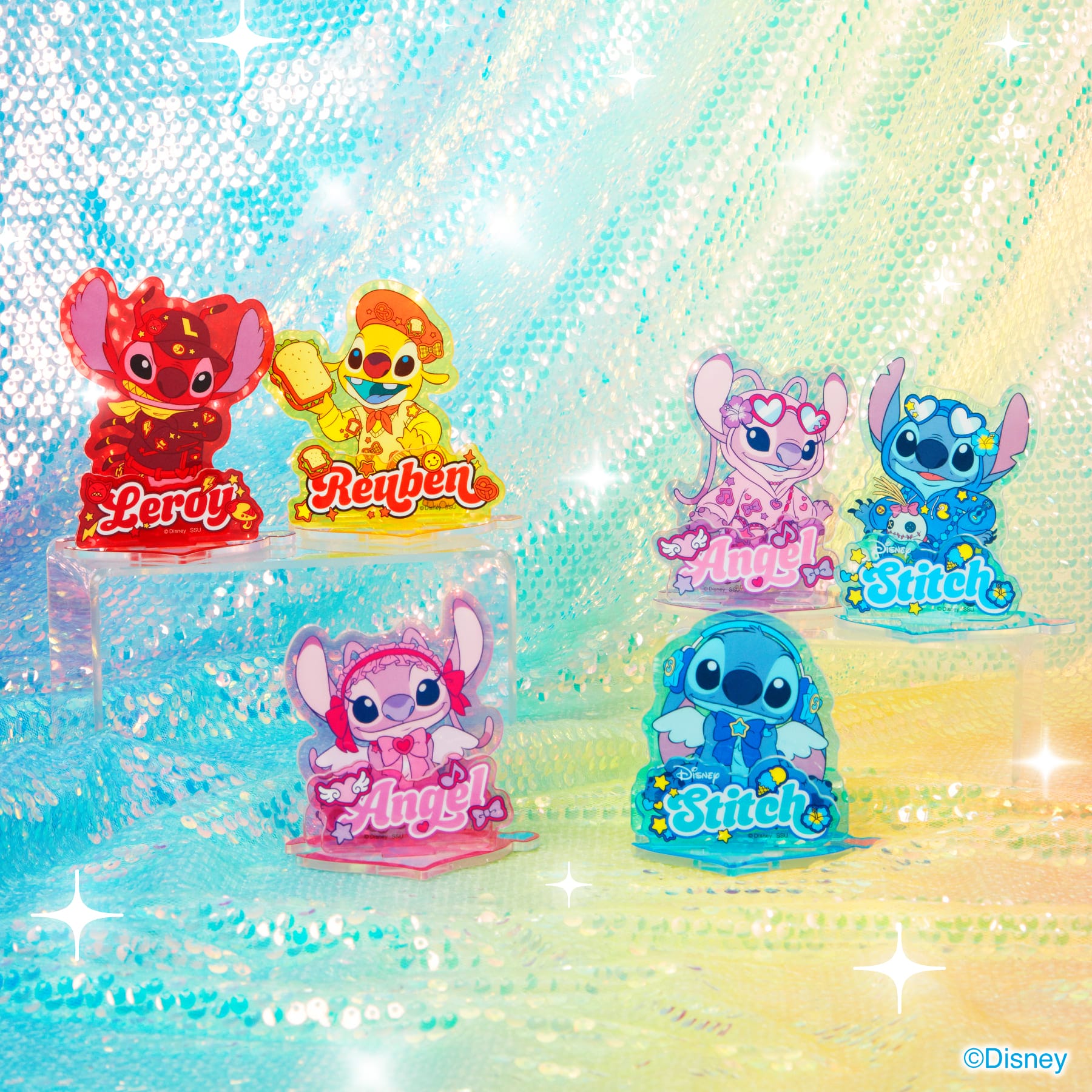 Happy快樂賞《Stitch史迪奇 Colorful Kawaii》G賞:角色壓克力立牌