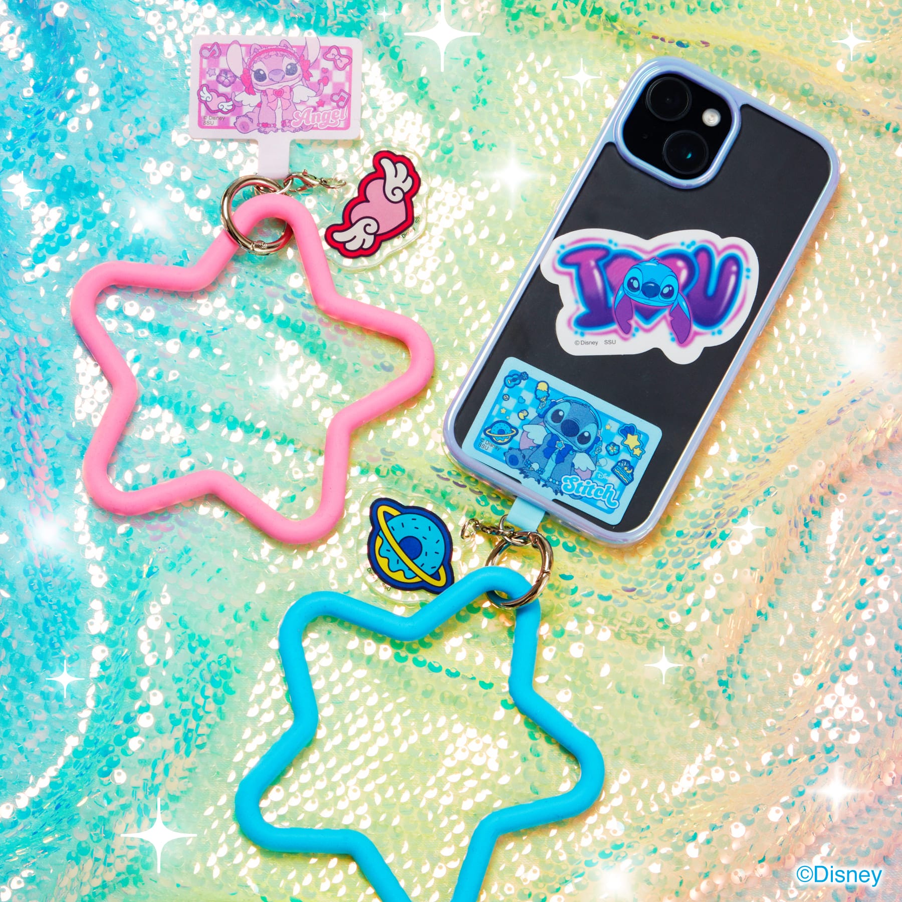 Happy快樂賞《Stitch史迪奇 Colorful Kawaii》D賞:手機吊環