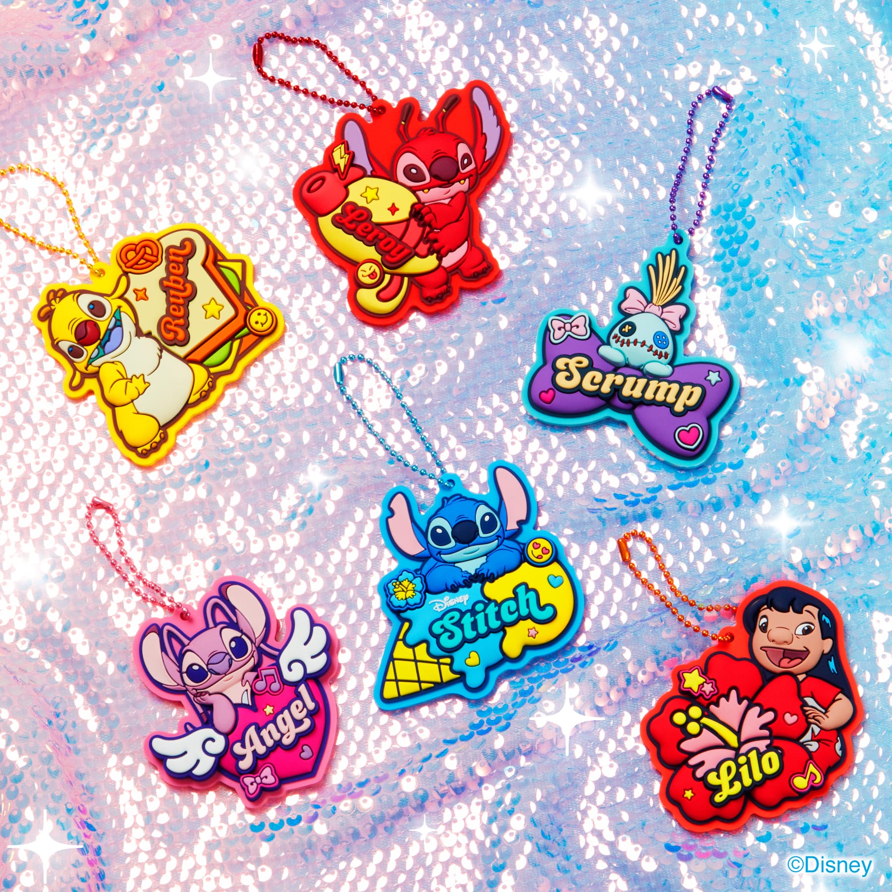 Happy快樂賞《Stitch史迪奇 Colorful Kawaii》F賞:立體橡膠吊飾
