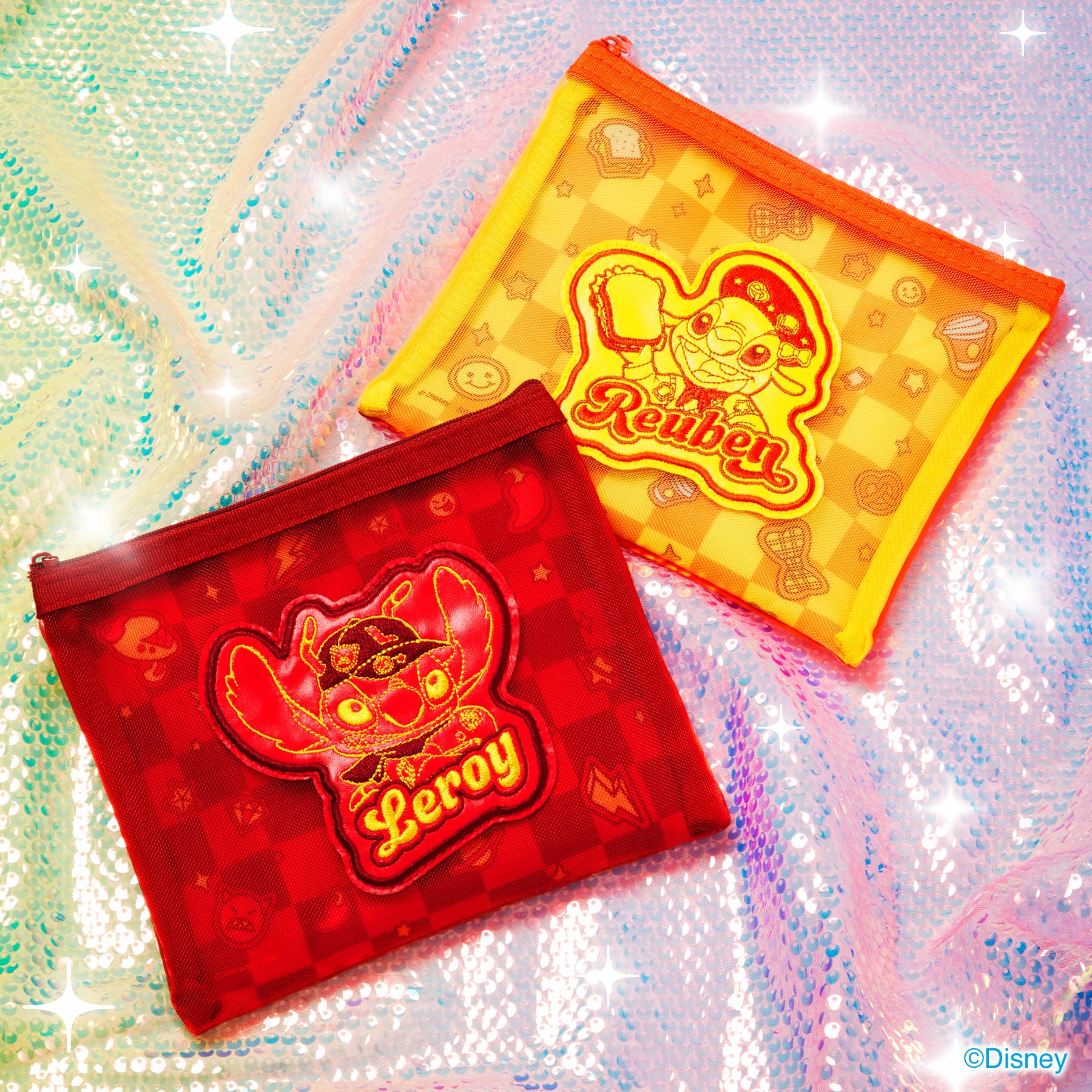 Happy快樂賞《Stitch史迪奇 Colorful Kawaii》E賞:網布收納小包